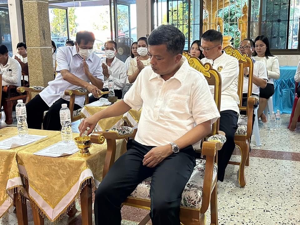 พช.หนองคาย ร่วมพิธีเจริญพระพุทธมนต์เพื่อสวดสาธยายถวายเป็นพระกุศล ถวายพระพรชัยมงคลแด่สมเด็จพระเจ้าลูกเธอ เจ้าฟ้าพัชรกิติยาภา นเรนทิราเทพยวดี กรมหลวงราชสาริณีสิริพัชร มหาวัชรราชธิดา