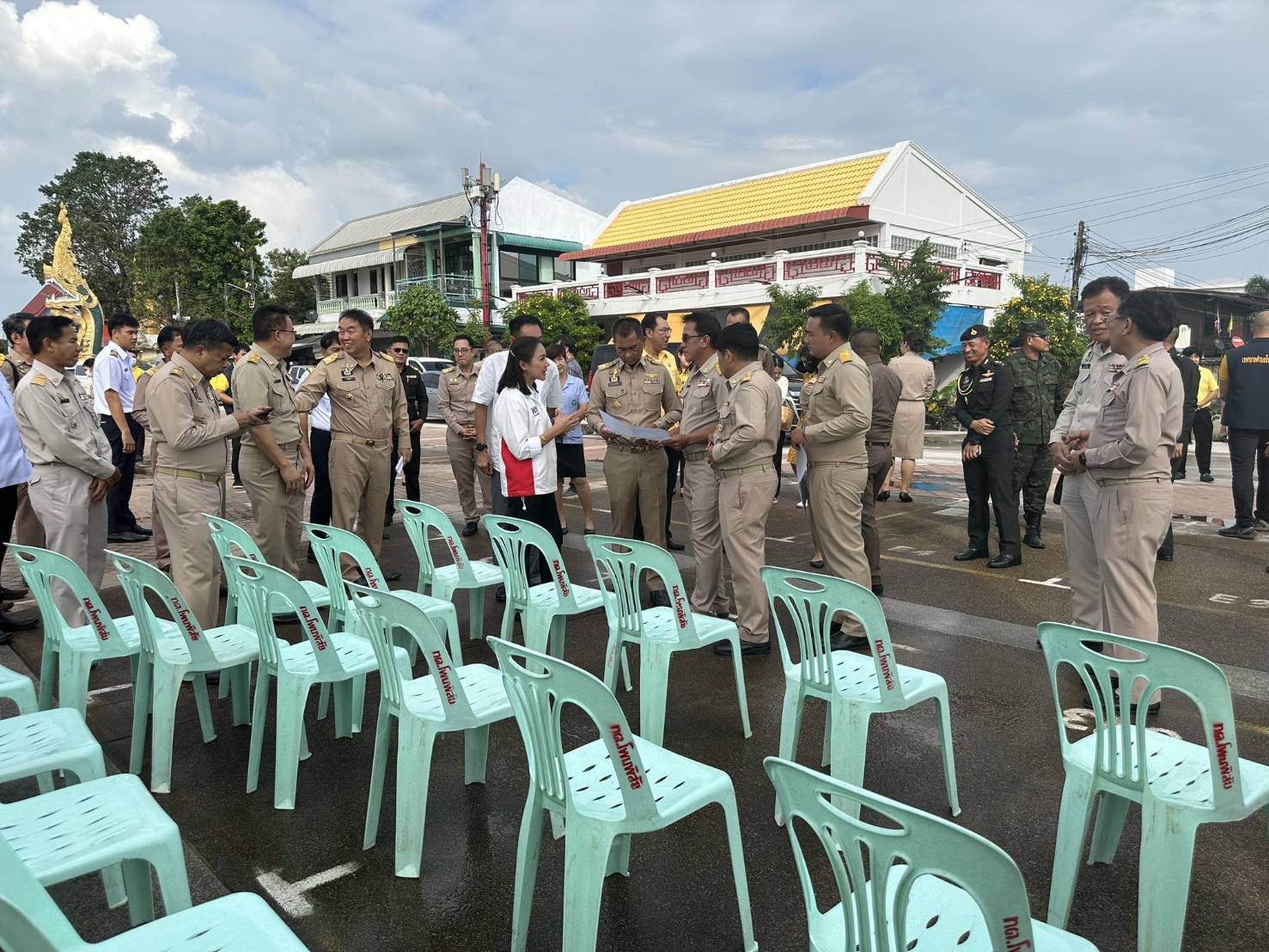พช.หนองคาย ร่วมเตรียมการต้อนรับนายกรัฐมนตรีและรัฐมนตรีว่าการกระทรวงการคลัง(นายเศรษฐา ทวีสิน) และคณะ