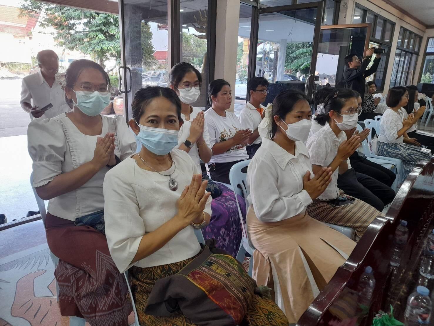 พช.หนองคาย ร่วมพิธีเจริญพระพุทธมนต์เพื่อสวดสาธยายถวายเป็นพระกุศล ถวายพระพรชัยมงคลแด่สมเด็จพระเจ้าลูกเธอ เจ้าฟ้าพัชรกิติยาภา นเรนทิราเทพยวดี กรมหลวงราชสาริณีสิริพัชร มหาวัชรราชธิดา