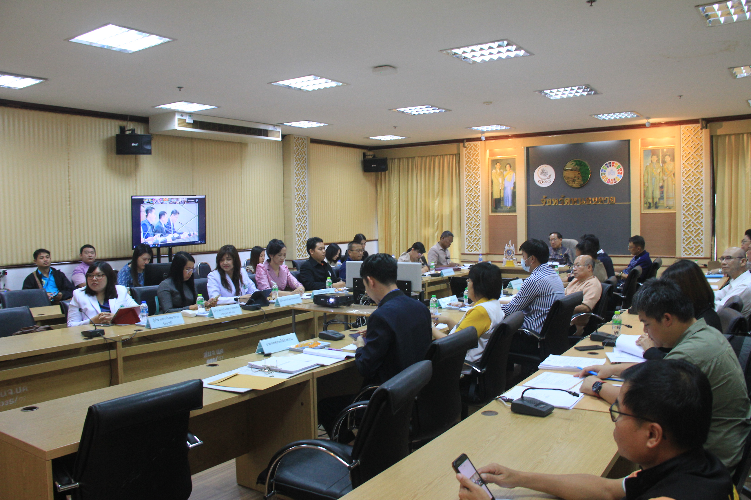 พช.หนองคาย ร่วมประชุมบูรณาการการพัฒนากลุ่มจังหวัดภาคตะวันออกเฉียงเหนือตอนบน 1 (บึงกาฬ เลย หนองคาย หนองบัวลำภู และอุดรธานี) ผ่านระบบวีดิทัศน์ทางไกล (VCS)