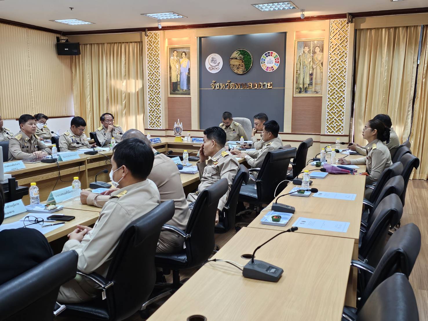 พช.หนองคาย ร่วมการประชุมขับเคลื่อนและติดตามนโยบายของรัฐบาล และภารกิจสำคัญของปลัดกระทรวงมหาดไทย ผ่านระบบ VCS