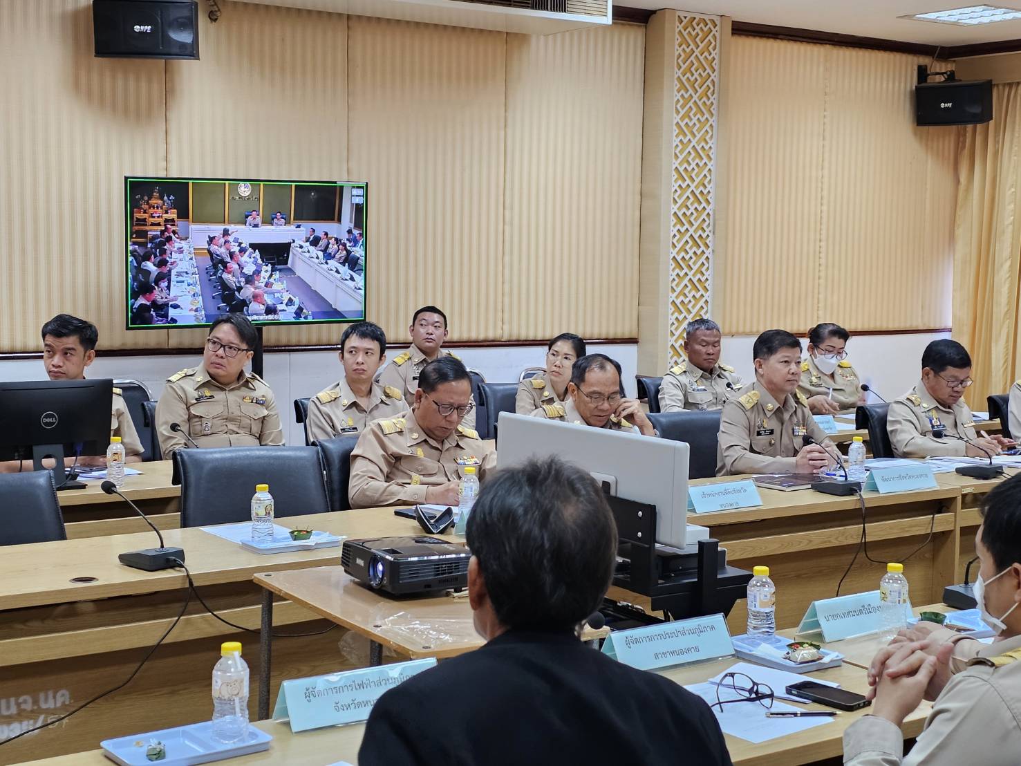 พช.หนองคาย ร่วมการประชุมขับเคลื่อนและติดตามนโยบายของรัฐบาล และภารกิจสำคัญของปลัดกระทรวงมหาดไทย ผ่านระบบ VCS