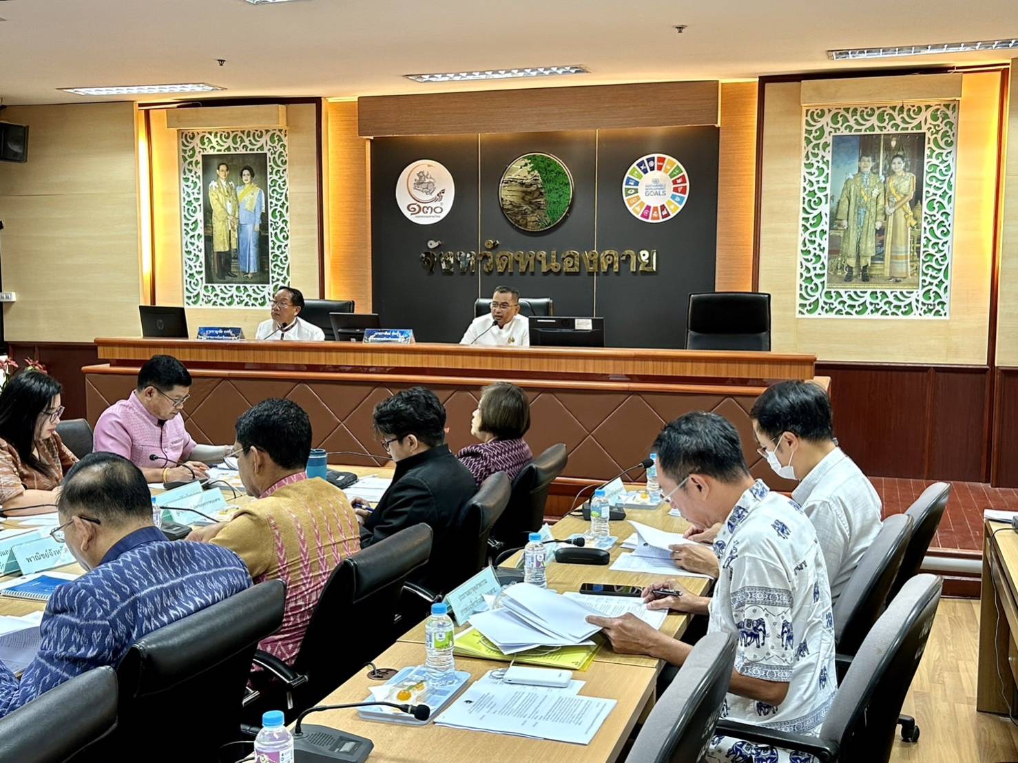 พช.หนองคาย ร่วมการประชุมคณะกรรมการร่วมภาครัฐและเอกชนเพื่อพัฒนาและแก้ไขปัญหาทางเศรษฐกิจจังหวัดหนองคาย (กรอ.จังหวัดหนองคาย) ครั้งที่ 5/2566