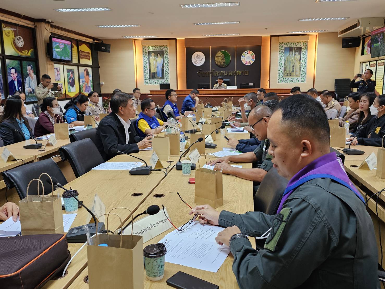 พช.หนองคาย ร่วมการประชุมคณะกรรมการศูนย์อำนวยการป้องกันและปราบปรามยาเสพติดจังหวัดหนองคาย (ศอ.ปส.จ.นค.) ครั้งที่ 11/2566