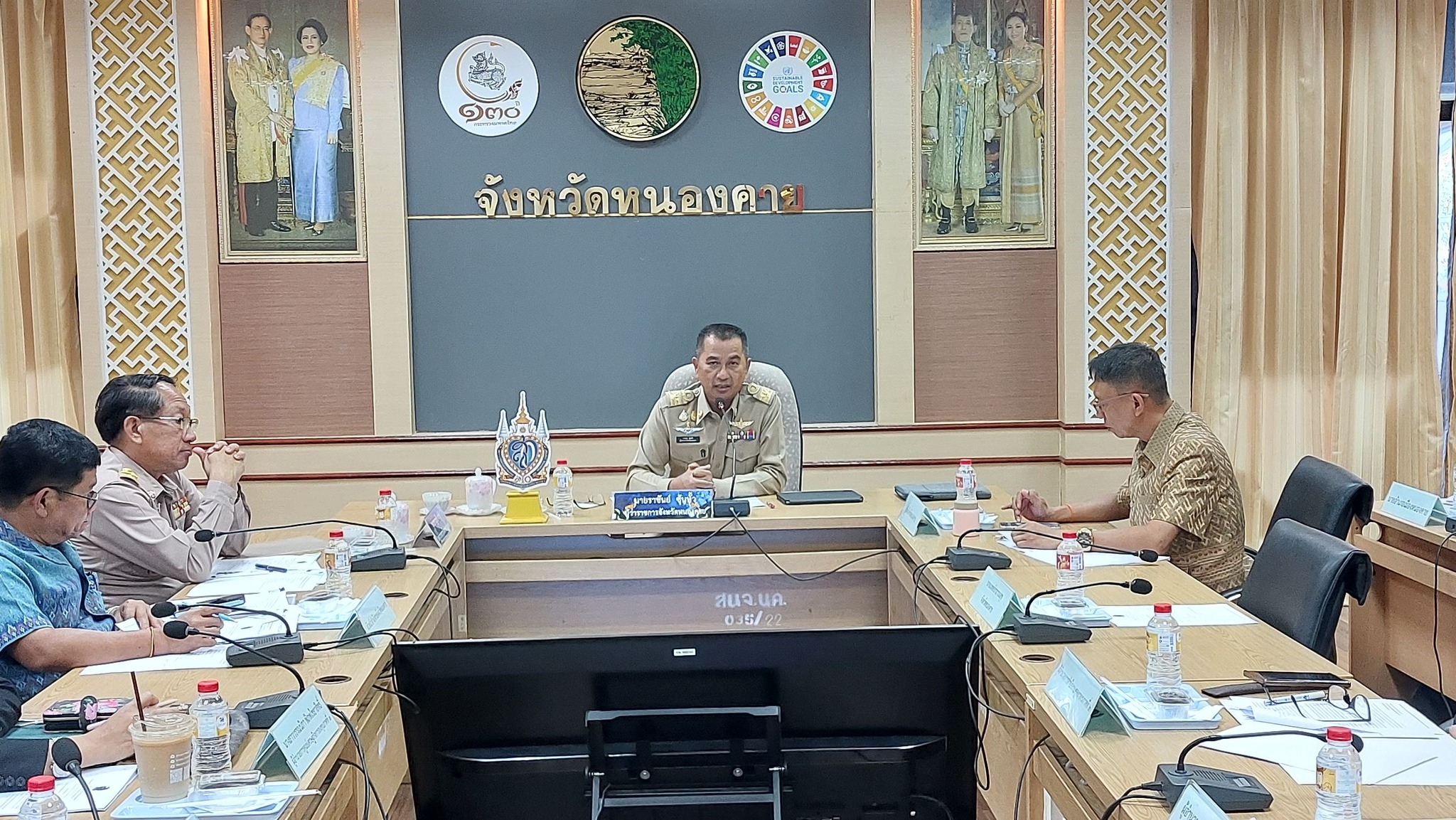 พช.หนองคาย ร่วมการประชุมขับเคลื่อนและติดตามข้อสั่งการจากการตรวจราชการของนายกรัฐมนตรีและรัฐมนตรีว่าการกระทรวงการคลัง(นายเศรษฐา ทวีสิน)