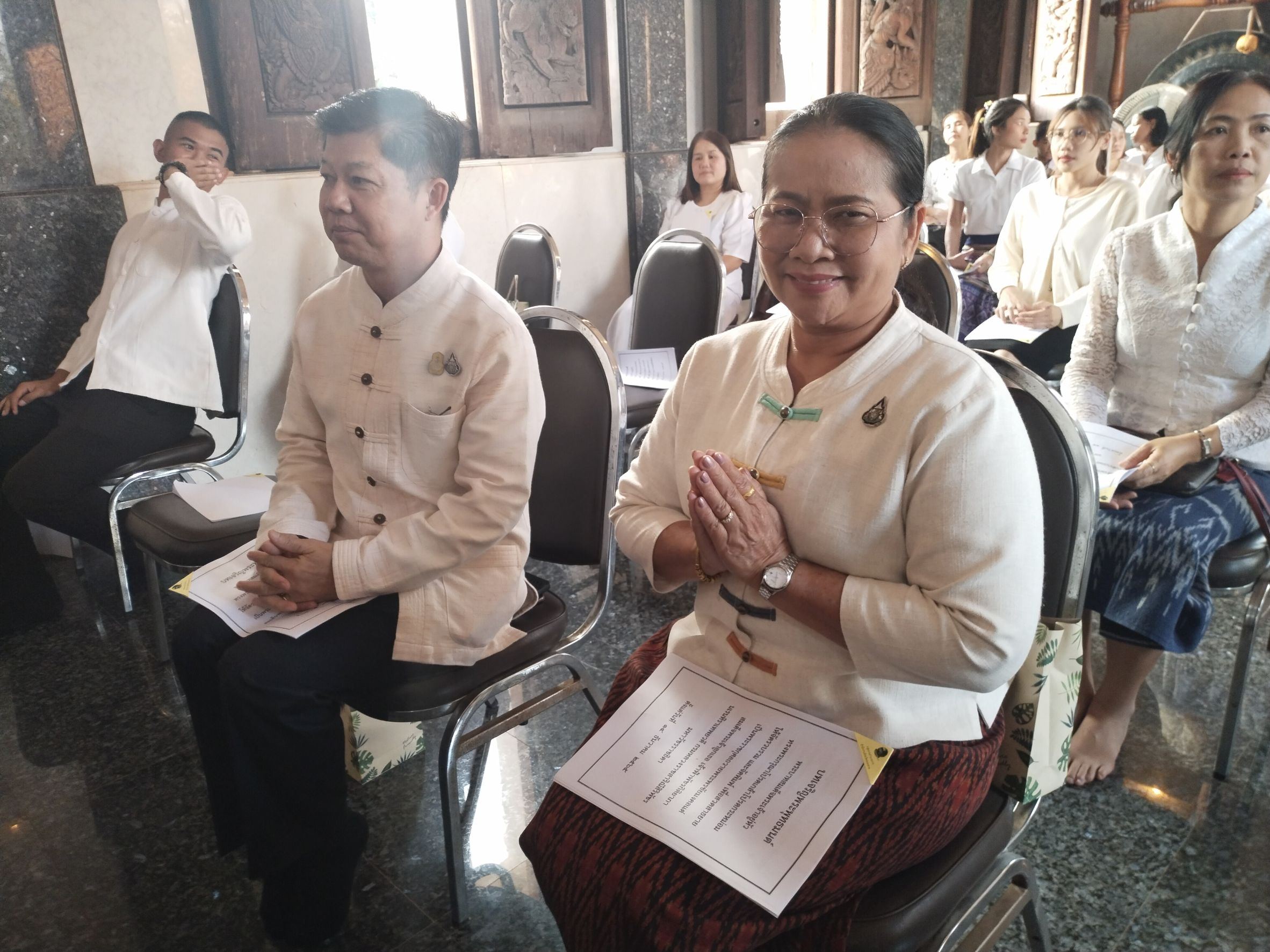 พช.หนองคาย ร่วมพิธีเจริญพระพุทธมนต์เพื่อสวดสาธยายถวายเป็นพระกุศล ถวายพระพรชัยมงคลแด่ สมเด็จพระเจ้าลูกเธอ เจ้าฟ้าพัชรกิติยาภา นเรนทิราเทพยวดี กรมหลวงราชสาริณีสิริพัชร มหาวัชรราชธิดา ครั้งที่ 42/2566