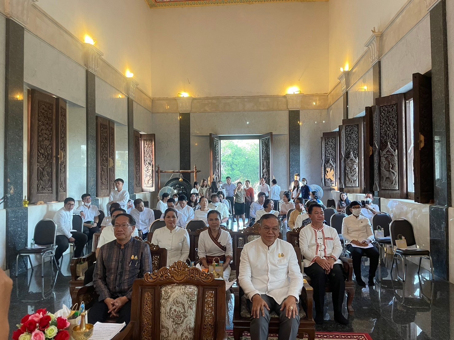 พช.หนองคาย ร่วมพิธีเจริญพระพุทธมนต์เพื่อสวดสาธยายถวายเป็นพระกุศล ถวายพระพรชัยมงคลแด่ สมเด็จพระเจ้าลูกเธอ เจ้าฟ้าพัชรกิติยาภา นเรนทิราเทพยวดี กรมหลวงราชสาริณีสิริพัชร มหาวัชรราชธิดา