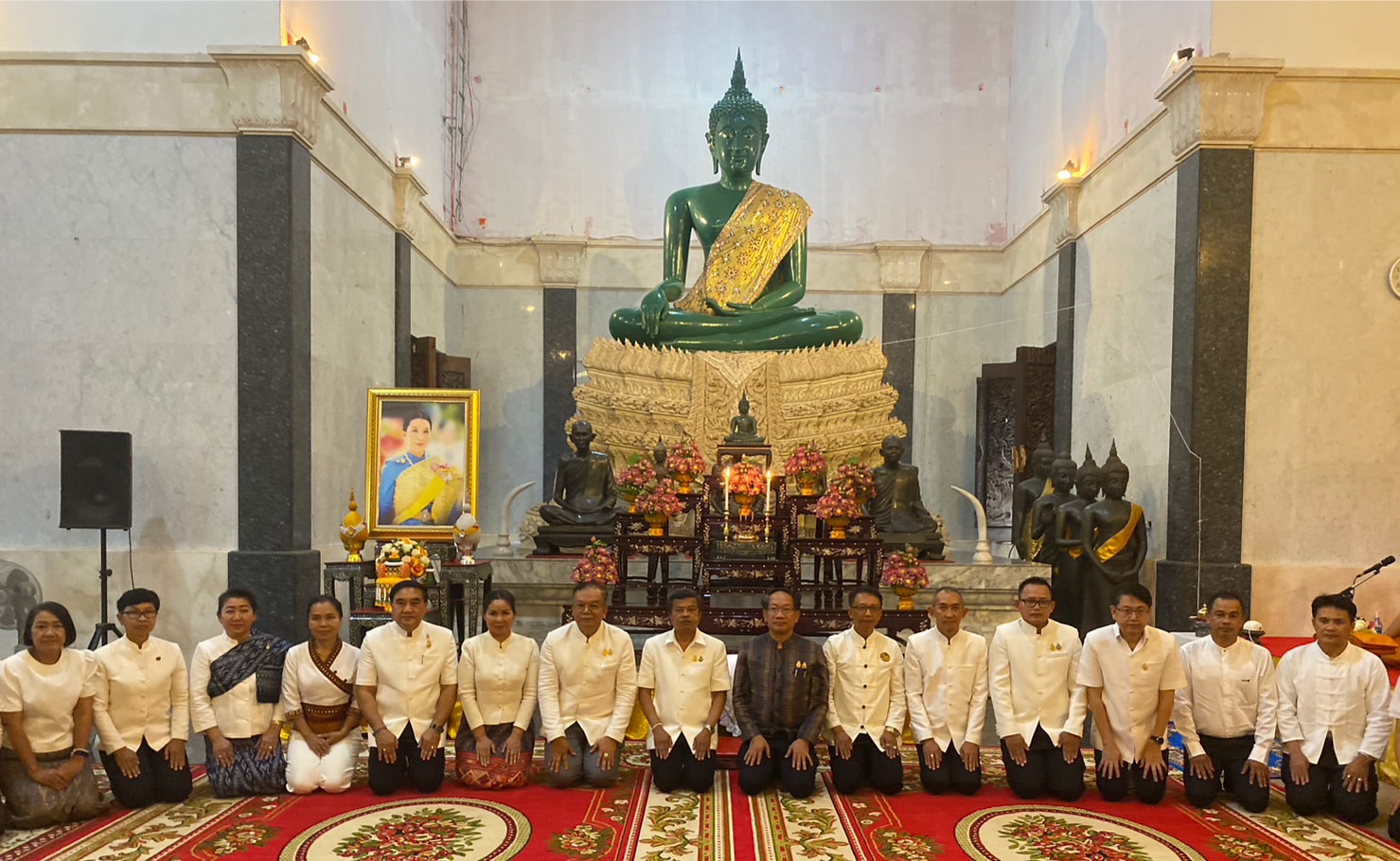 พช.หนองคาย ร่วมพิธีเจริญพระพุทธมนต์เพื่อสวดสาธยายถวายเป็นพระกุศล ถวายพระพรชัยมงคลแด่ สมเด็จพระเจ้าลูกเธอ เจ้าฟ้าพัชรกิติยาภา นเรนทิราเทพยวดี กรมหลวงราชสาริณีสิริพัชร มหาวัชรราชธิดา