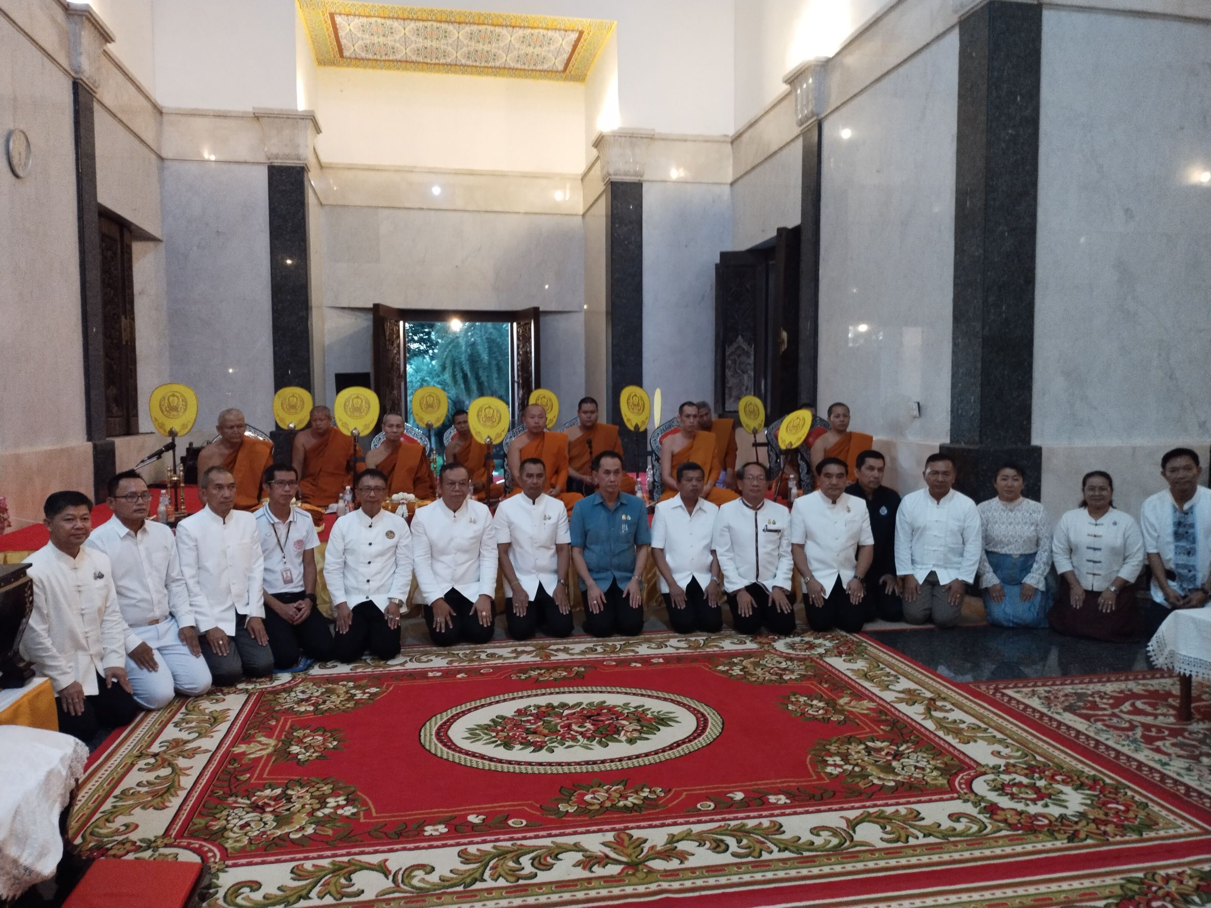 พช.หนองคาย ร่วมพิธีเจริญพระพุทธมนต์เพื่อสวดสาธยายถวายเป็นพระกุศล ถวายพระพรชัยมงคลแด่สมเด็จพระเจ้าลูกเธอ เจ้าฟ้าพัชรกิติยาภา นเรนทิราเทพยวดี กรมหลวงราชสาริณีสิริพัชร มหาวัชรราชธิดา ครั้งที่ 40/2566