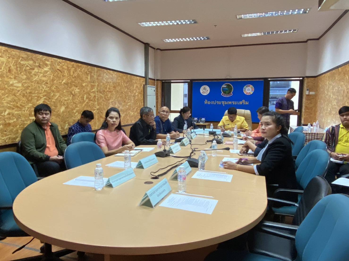 พช.หนองคาย ร่วมการประชุมเพื่อพิจารณาแผนงาน Maha Songkran World Water Festival ผ่านระบบวีดิทัศน์ทางไกล (VCS)