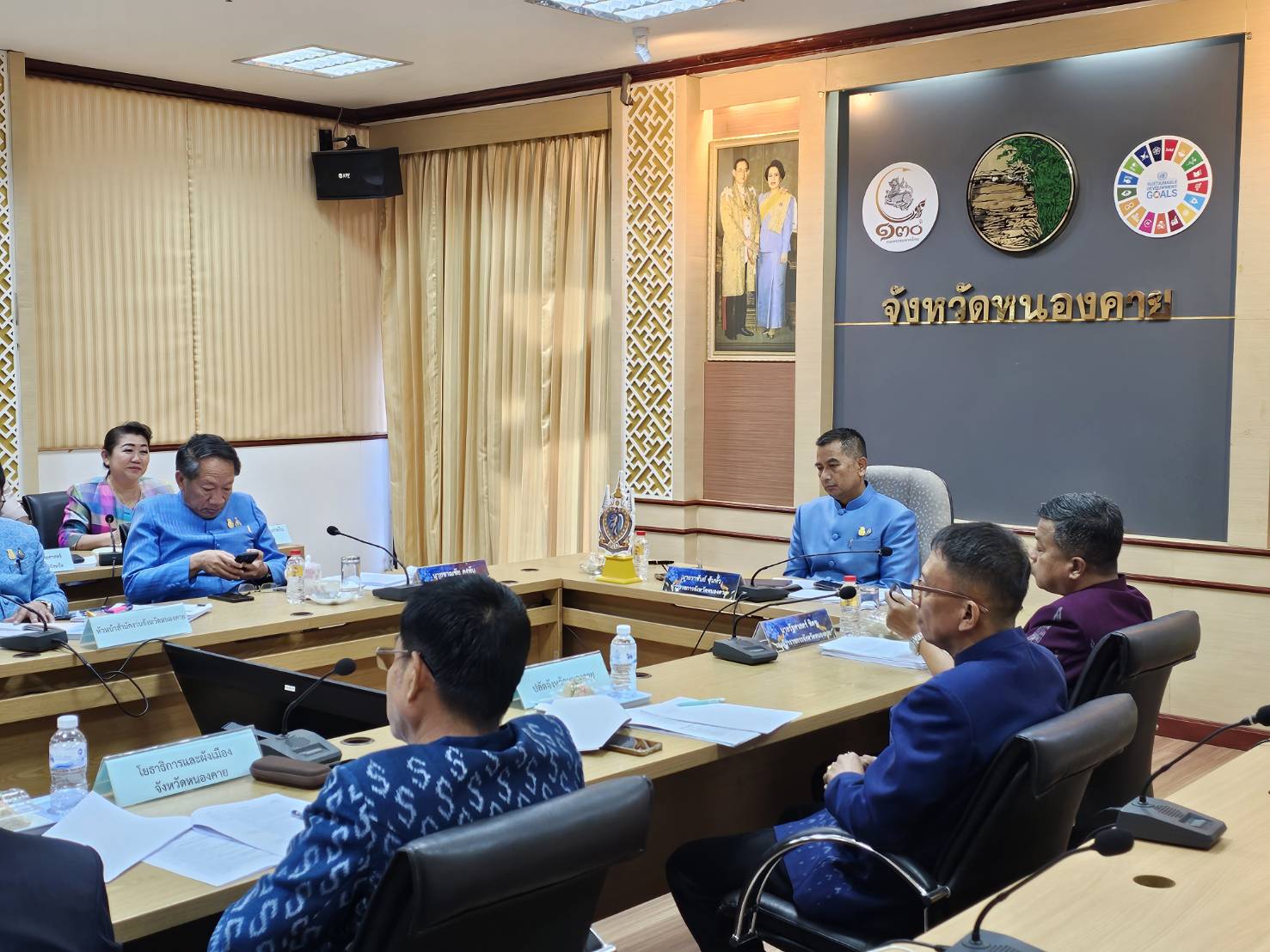 พช.หนองคาย ร่วมการประชุมขับเคลื่อนและติดตามนโยบายของรัฐบาลและภารกิจสำคัญของปลัดกระทรวงมหาดไทย ประจำปีงบประมาณ พ.ศ.2567 (เดือน ธันวาคม 2566) ผ่านระบบวีดิทัศน์ทางไกล (VCS)