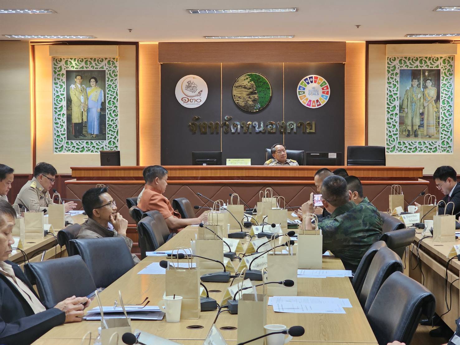 พช.หนองคาย ร่วมการประชุมคณะกรรมการศูนย์อำนวยการป้องกันและปราบปรามยาเสพติดจังหวัดหนองคาย (ศอ.ปส.จ.นค.) ครั้งที่ 12/2566