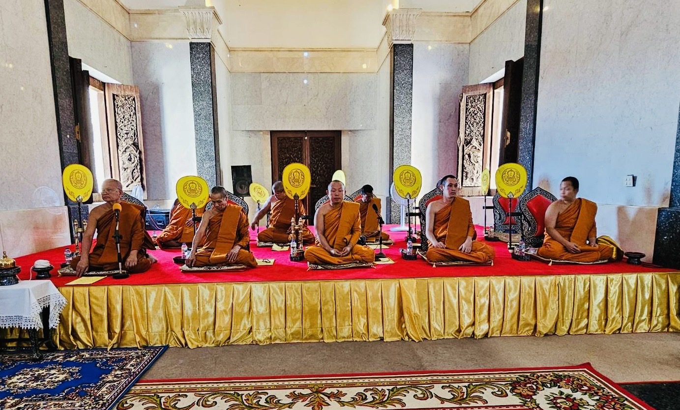 พช.หนองคาย ร่วมพิธีเจริญพระพุทธมนต์เพื่อสวดสาธยายถวายเป็นพระกุศล ถวายพระพรชัยมงคลแด่ สมเด็จพระเจ้าลูกเธอ เจ้าฟ้าพัชรกิติยาภา นเรนทิราเทพยวดี กรมหลวงราชสาริณีสิริพัชร มหาวัชรราชธิดา