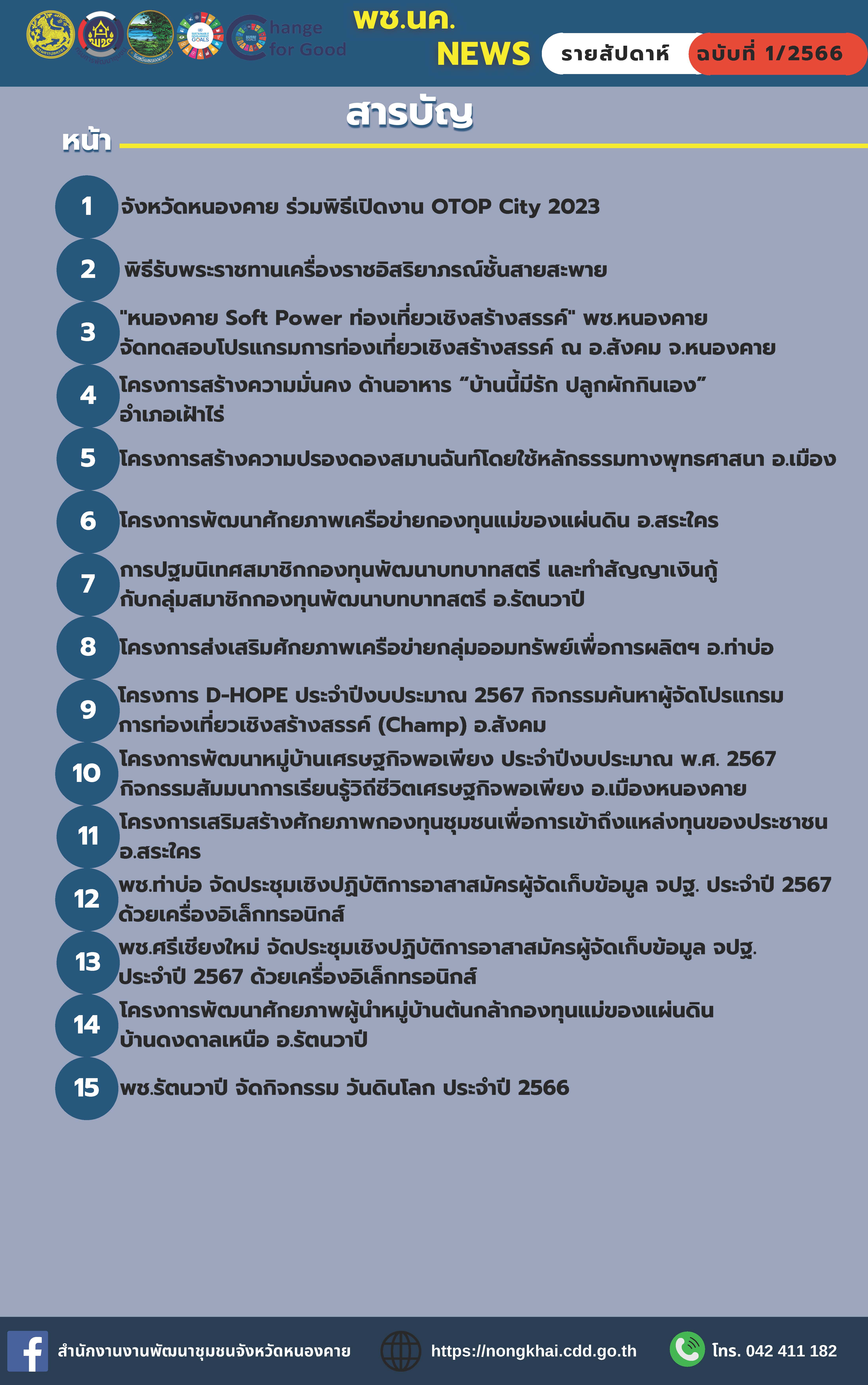 มาแล้วววว!!! หนังสือพิมพ์ออนไลน์ พช.นค.News ฉบับที่ 1/2566