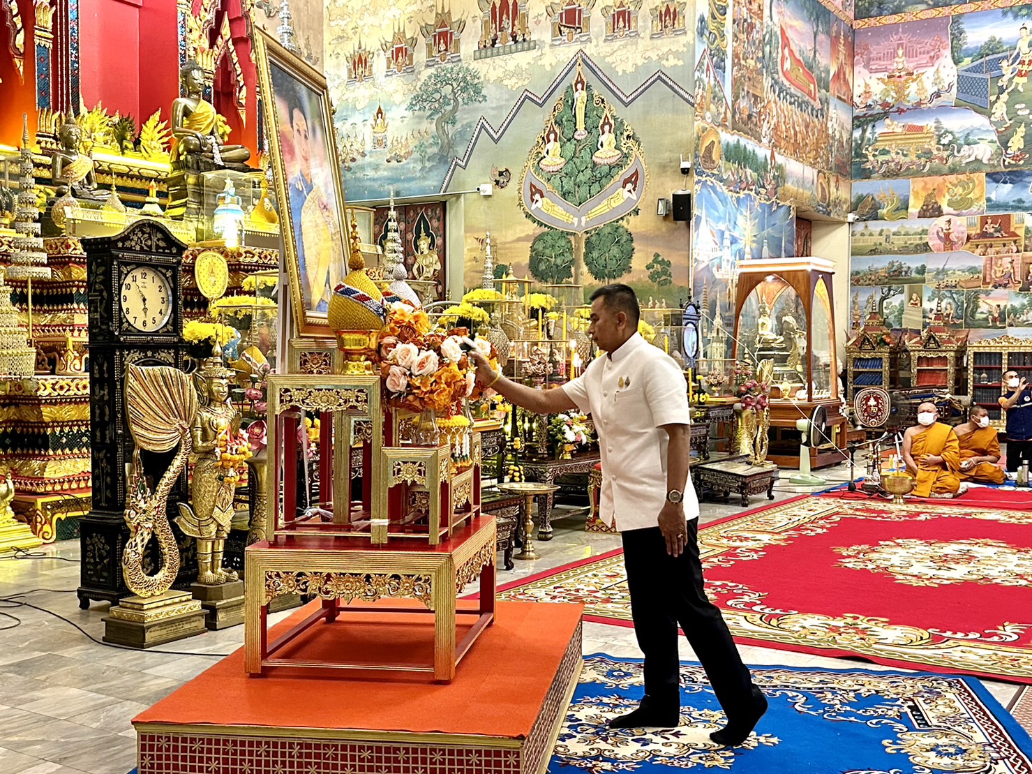 พช.หนองคาย ร่วมพิธีสวดสาธยายเป็นพระราชกุศลถวายพระพรชัยมงคลแด่ สมเด็จพระเจ้าลูกเธอ เจ้าฟ้าพัชรกิติยาภา นเรนทิราเทพยวดี กรมหลวงราชสาริณีสิริพัชร มหาวัชรราชธิดา