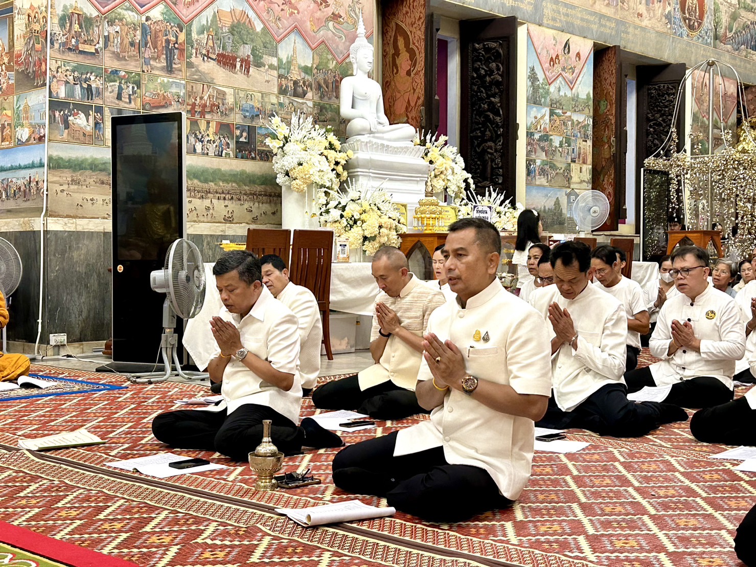 พช.หนองคาย ร่วมพิธีสวดสาธยายเป็นพระราชกุศลถวายพระพรชัยมงคลแด่ สมเด็จพระเจ้าลูกเธอ เจ้าฟ้าพัชรกิติยาภา นเรนทิราเทพยวดี กรมหลวงราชสาริณีสิริพัชร มหาวัชรราชธิดา
