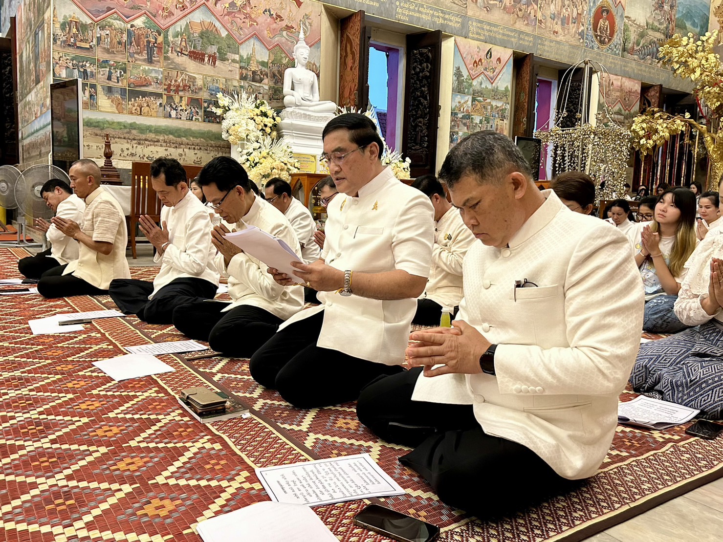 พช.หนองคาย ร่วมพิธีสวดสาธยายเป็นพระราชกุศลถวายพระพรชัยมงคลแด่ สมเด็จพระเจ้าลูกเธอ เจ้าฟ้าพัชรกิติยาภา นเรนทิราเทพยวดี กรมหลวงราชสาริณีสิริพัชร มหาวัชรราชธิดา