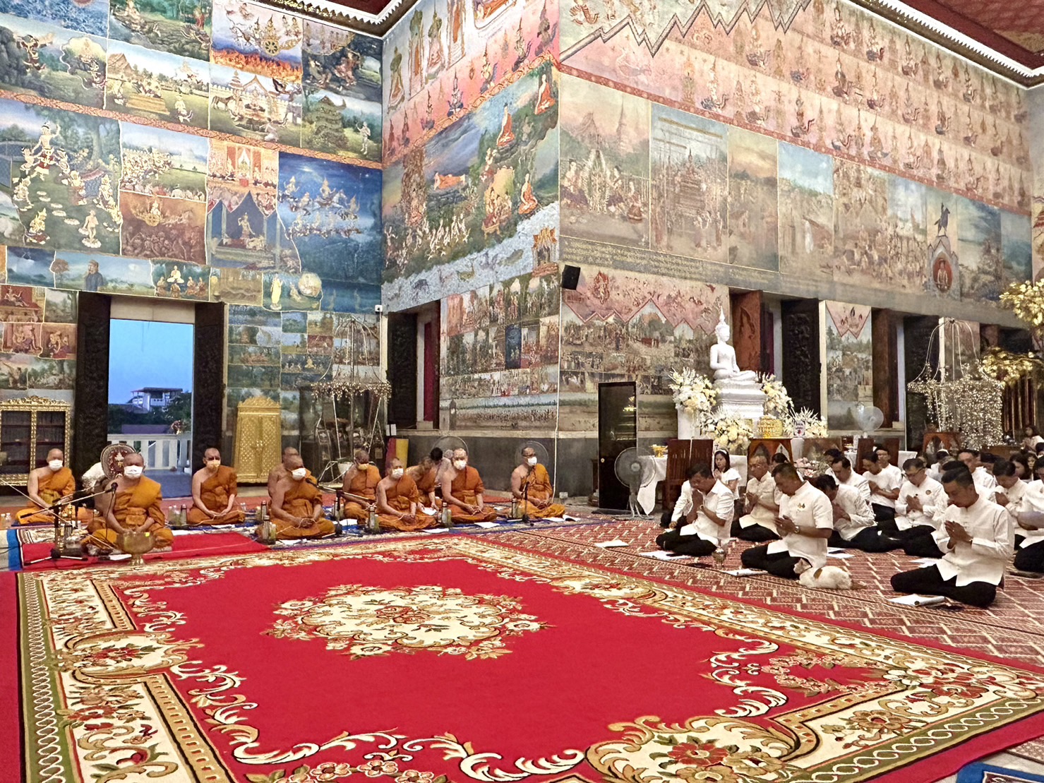 พช.หนองคาย ร่วมพิธีสวดสาธยายเป็นพระราชกุศลถวายพระพรชัยมงคลแด่ สมเด็จพระเจ้าลูกเธอ เจ้าฟ้าพัชรกิติยาภา นเรนทิราเทพยวดี กรมหลวงราชสาริณีสิริพัชร มหาวัชรราชธิดา