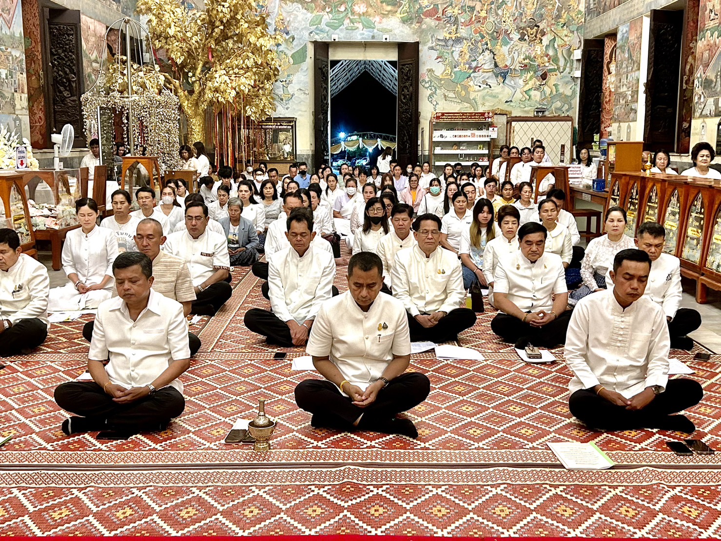 พช.หนองคาย ร่วมพิธีสวดสาธยายเป็นพระราชกุศลถวายพระพรชัยมงคลแด่ สมเด็จพระเจ้าลูกเธอ เจ้าฟ้าพัชรกิติยาภา นเรนทิราเทพยวดี กรมหลวงราชสาริณีสิริพัชร มหาวัชรราชธิดา