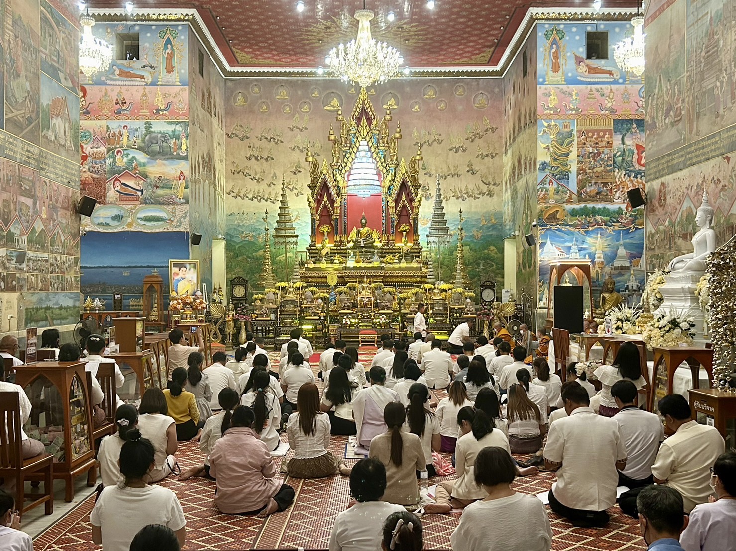 พช.หนองคาย ร่วมพิธีสวดสาธยายเป็นพระราชกุศลถวายพระพรชัยมงคลแด่ สมเด็จพระเจ้าลูกเธอ เจ้าฟ้าพัชรกิติยาภา นเรนทิราเทพยวดี กรมหลวงราชสาริณีสิริพัชร มหาวัชรราชธิดา