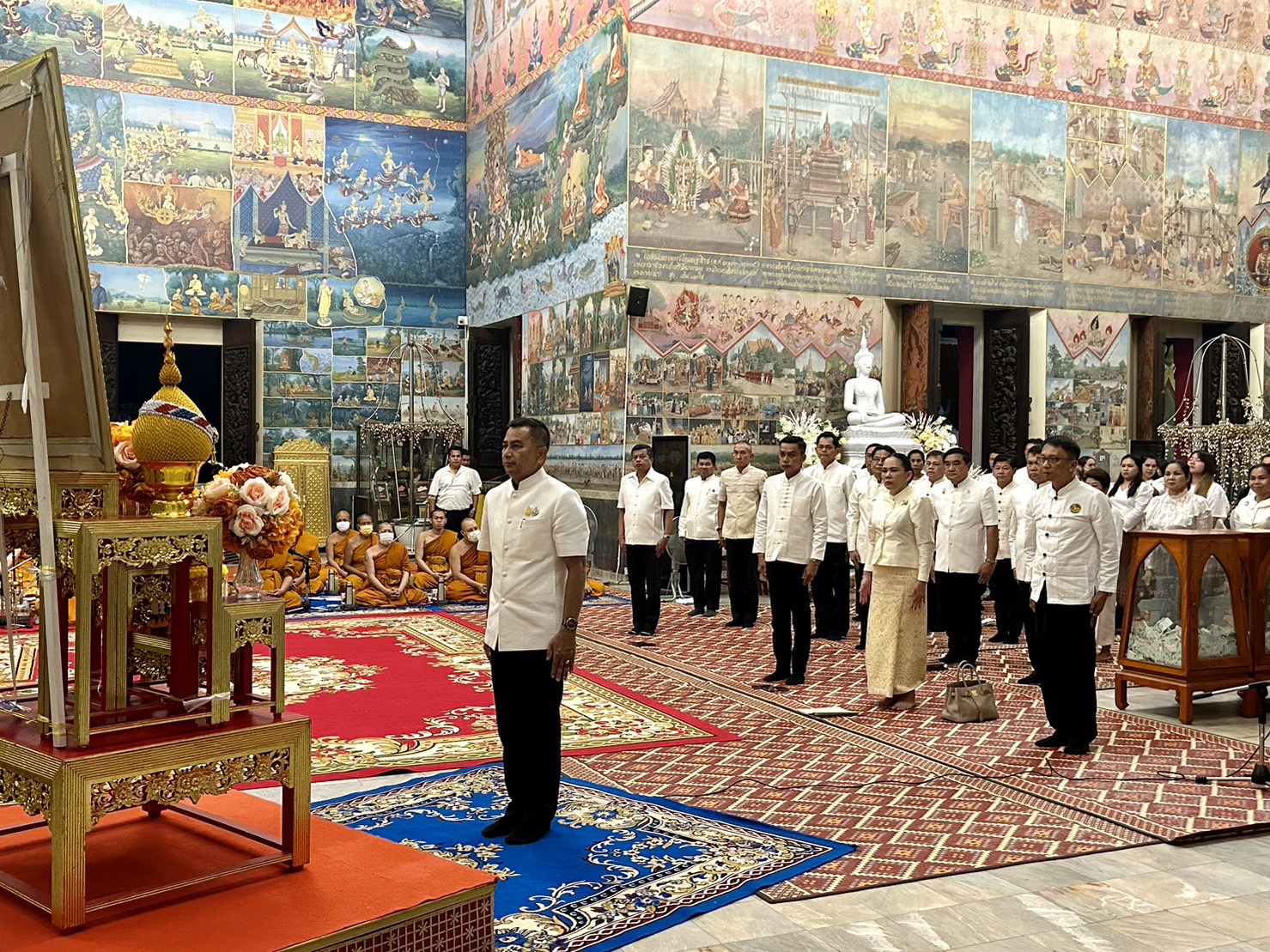 พช.หนองคาย ร่วมพิธีสวดสาธยายเป็นพระราชกุศลถวายพระพรชัยมงคลแด่ สมเด็จพระเจ้าลูกเธอ เจ้าฟ้าพัชรกิติยาภา นเรนทิราเทพยวดี กรมหลวงราชสาริณีสิริพัชร มหาวัชรราชธิดา