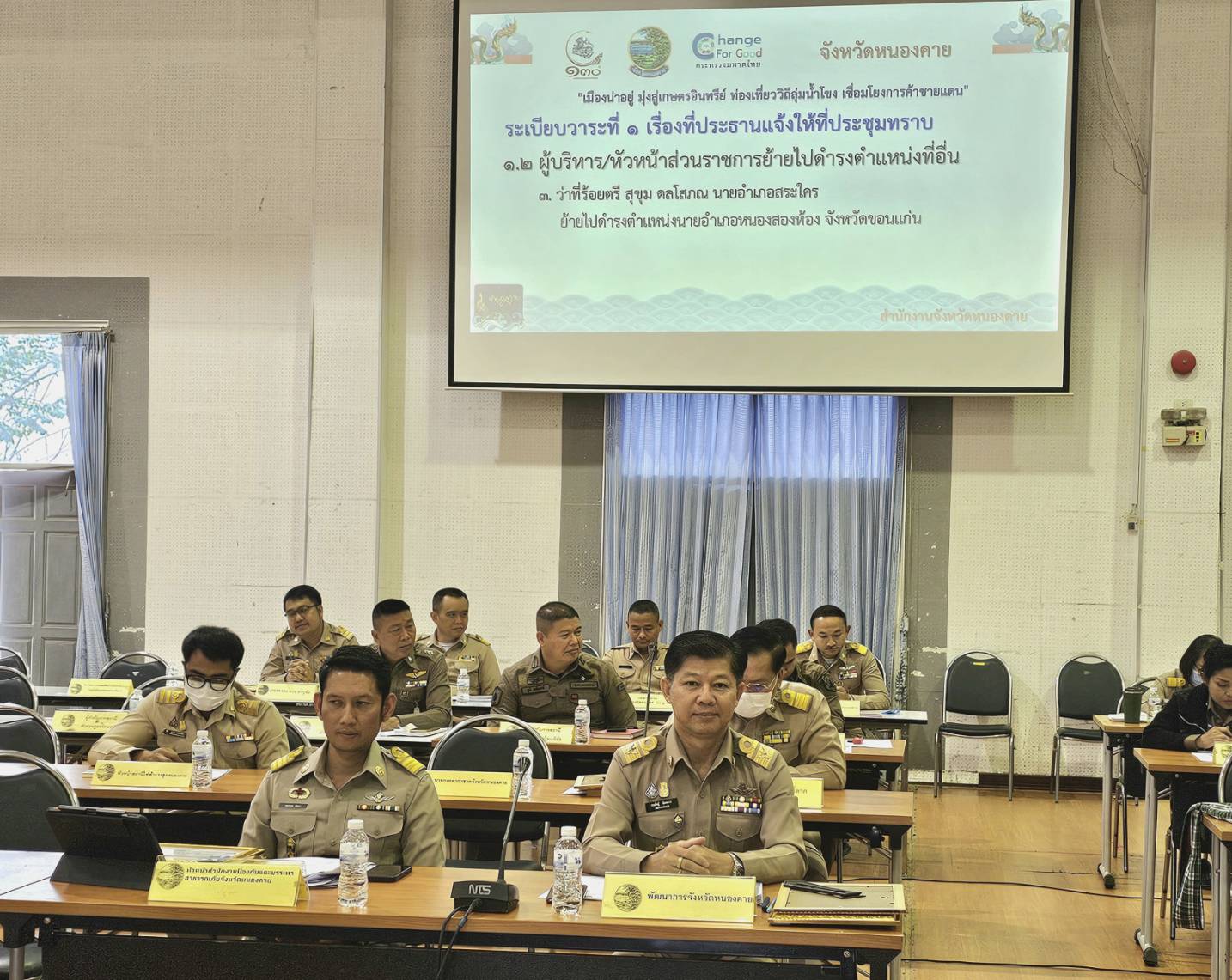 พช.หนองคาย ร่วมการประชุมคณะกรมการจังหวัดและหัวหน้าส่วนราชการประจำจังหวัด ครั้งที่ 1/2567