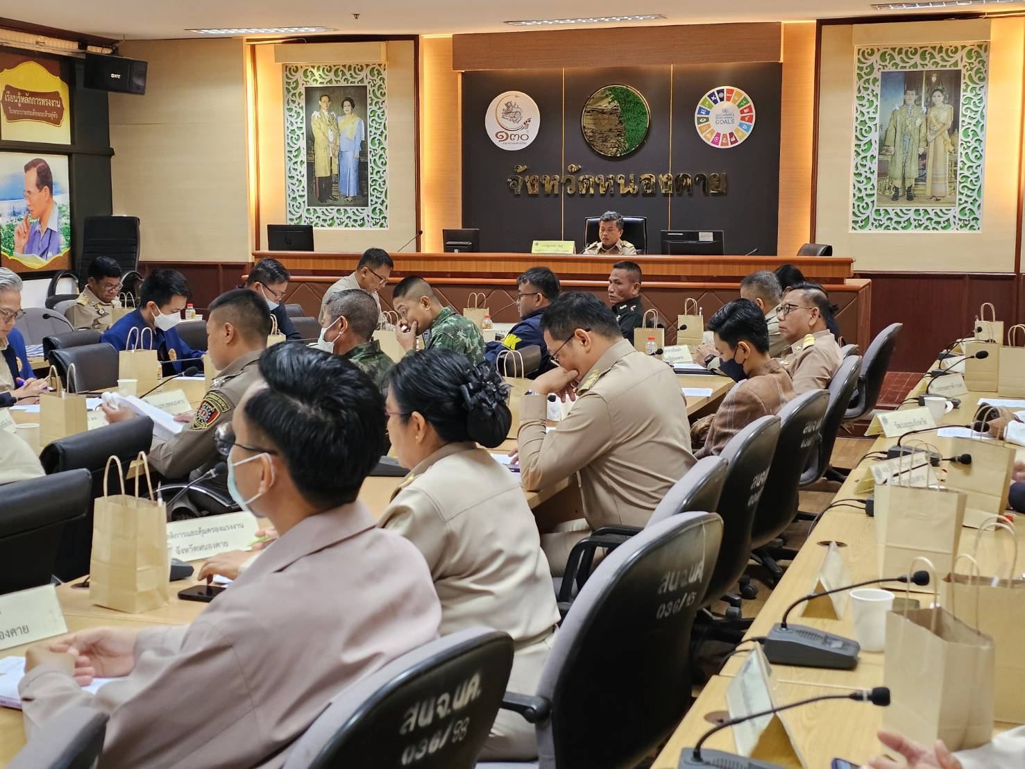 พช.หนองคาย ร่วมการประชุมคณะกรรมการศูนย์อำนวยการป้องกันและปราบปรามยาเสพติดจังหวัดหนองคาย (ศอ.ปส.จ.นค.) ครั้งที่ 1/2567