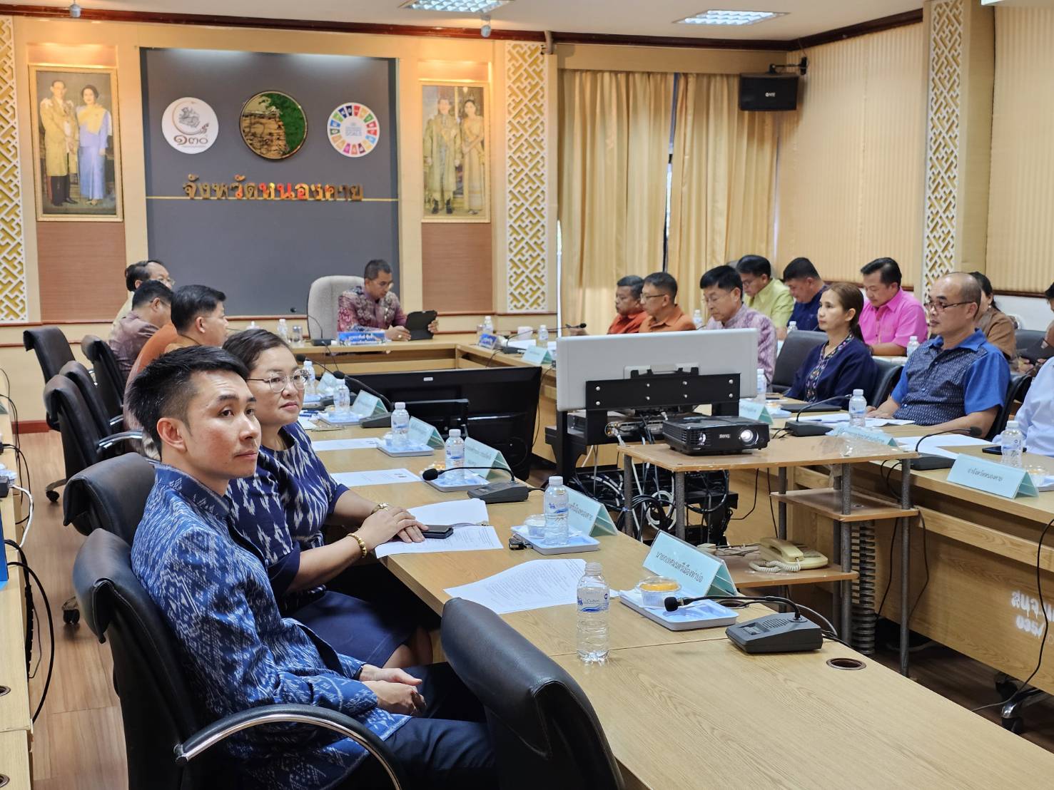 พช.หนองคาย ร่วมการประชุมขับเคลื่อนและติดตามนโยบายของรัฐบาล และภารกิจสำคัญของปลัดกระทรวงมหาดไทย ประจำปีงบประมาณ พ.ศ.2567 (เดือนมกราคม 2567) ผ่านระบบวีดิทัศน์ทางไกล (VCS)