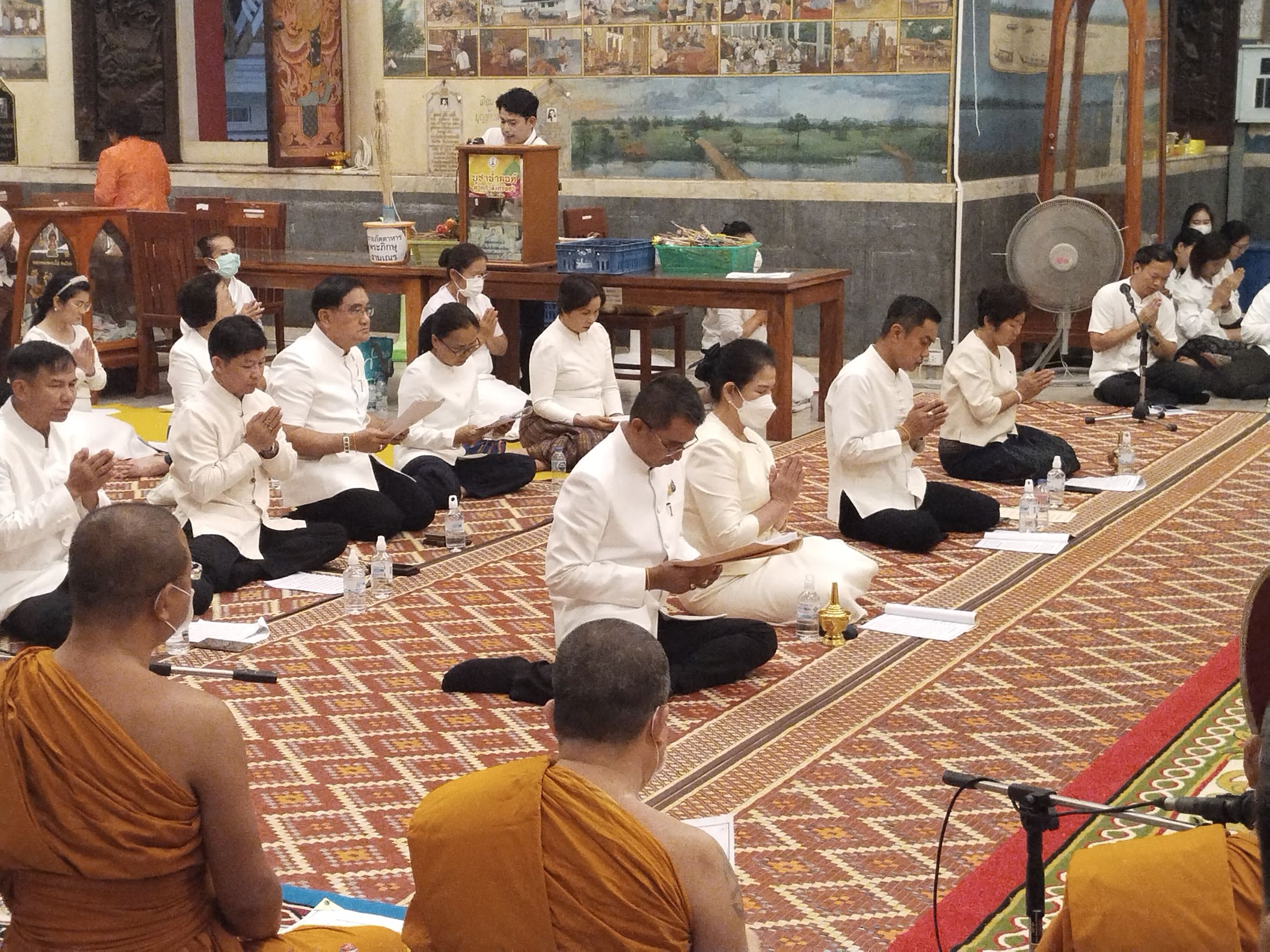 พช.หนองคาย ร่วมพิธีเจริญพระพุทธมนต์เพื่อสวดสาธยายเป็นพระราชกุศลถวายพระพรชัยมงคลแด่ สมเด็จพระเจ้าลูกเธอ เจ้าฟ้าพัชรกิติยาภา นเรนทิราเทพยวดี กรมหลวงราชสาริณีสิริพัชร มหาวัชรราชธิดา ครั้งที่ 2/2567