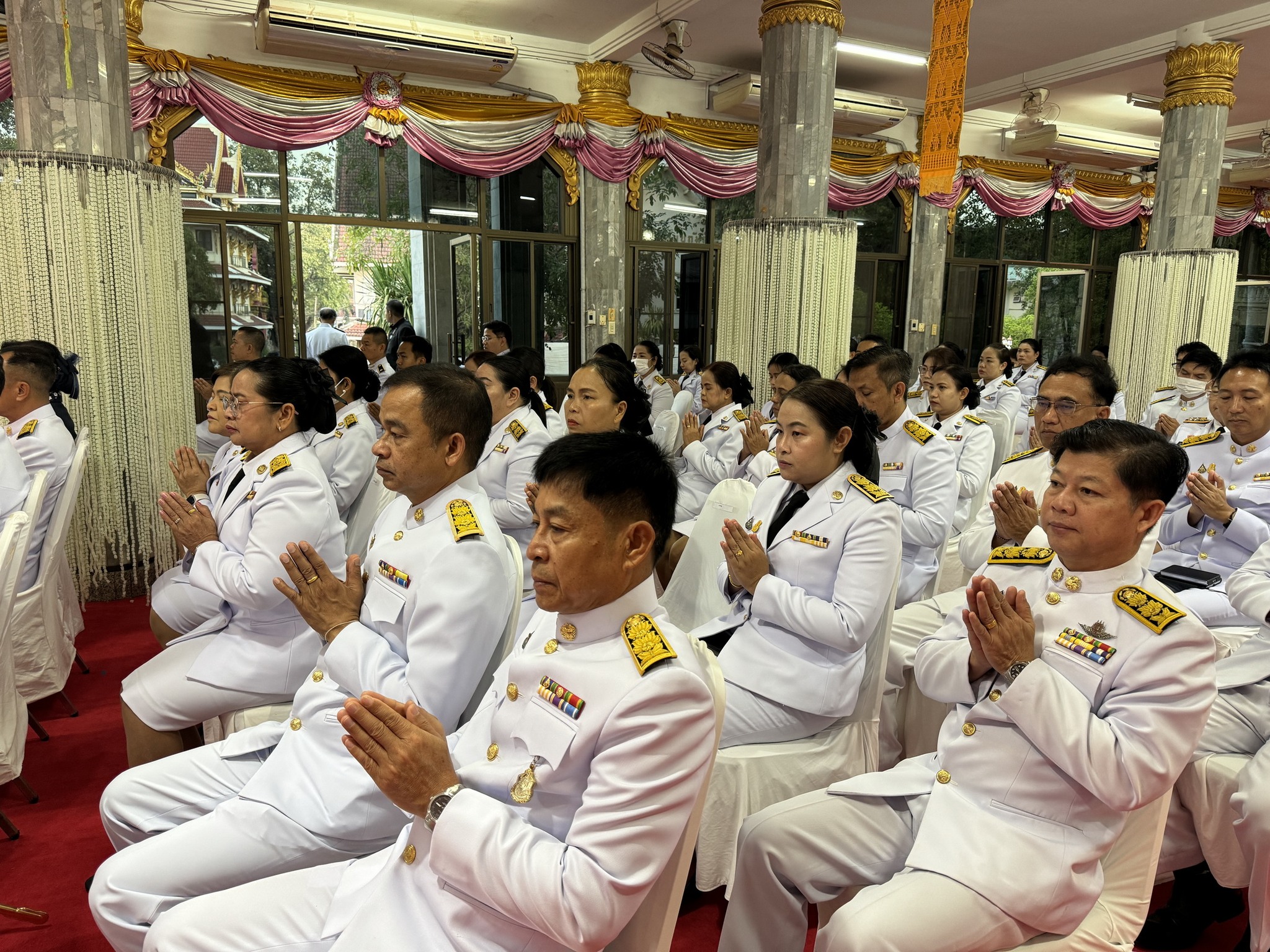 พช.หนองคาย ร่วมพิธีทำบุญตักบาตรถวายพระกุศล เนื่องในโอกาสวันคล้ายวันประสูติ สมเด็จพระเจ้าลูกเธอ เจ้าฟ้าสิริวัณณวลี นารีรัตนราชกัญญา