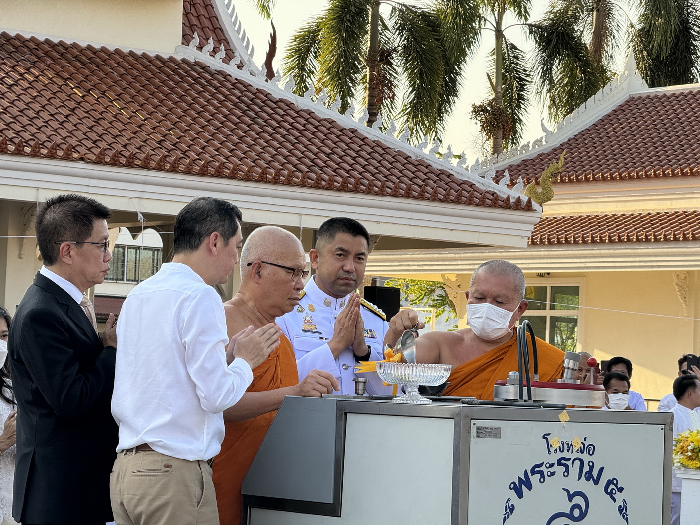 พช.หนองคาย ร่วมพิธีเททองหล่อพระพุทธรูปจำลอง “หลวงพ่อพระใส” วัดโพธิ์ชัย พระอารามหลวง