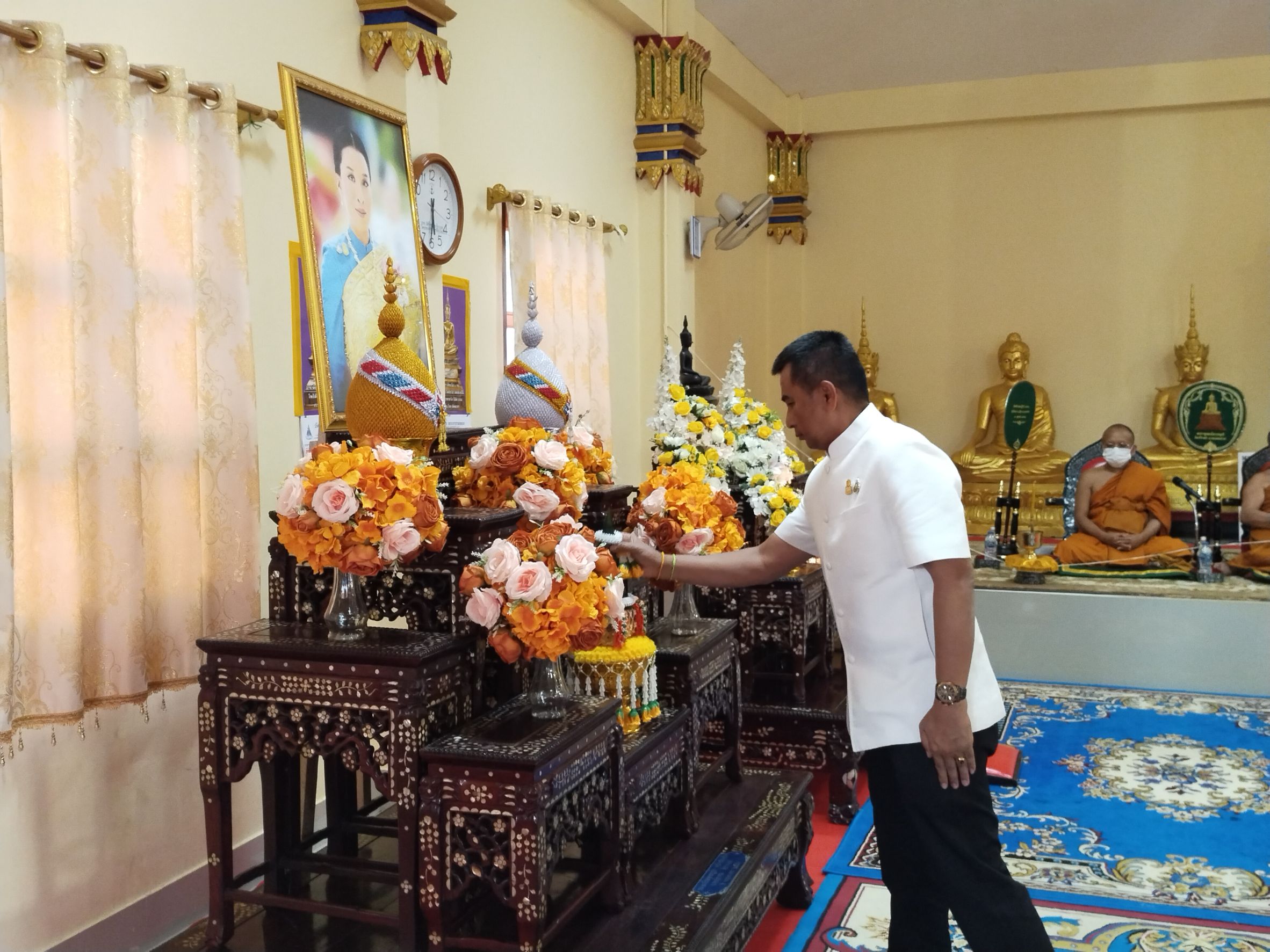 พช.หนองคาย ร่วมพิธีเจริญพระพุทธมนต์เพื่อสวดสาธยายถวายเป็นพระราชกุศล ถวายพระพรชัยมงคลแด่ สมเด็จพระเจ้าลูกเธอ เจ้าฟ้าพัชรกิติยาภา นเรนทิราเทพยวดี กรมหลวงราชสาริณีสิริพัชร มหาวัชรราชธิดา