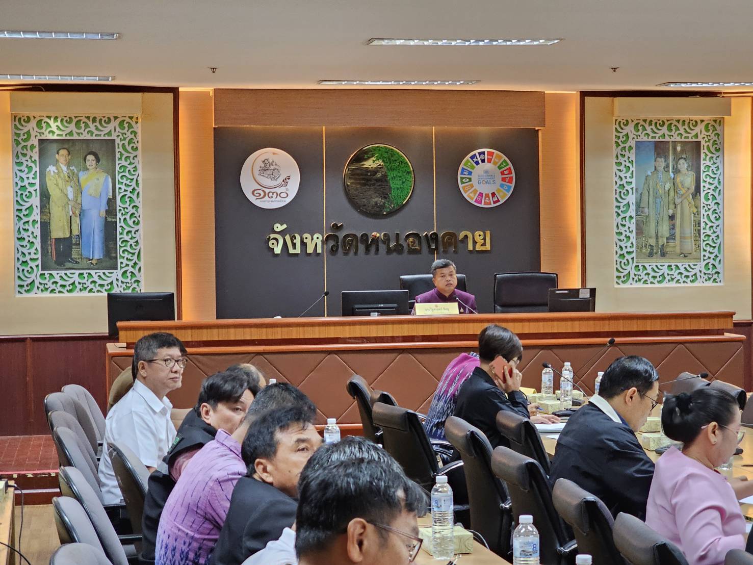 พช.หนองคาย ร่วมการประชุมคณะกรรมการดำเนินงานโครงการรณรงค์ป้องกันและแก้ไขปัญหายาเสพติด (TO BE NUMBER ONE) จังหวัดหนองคาย