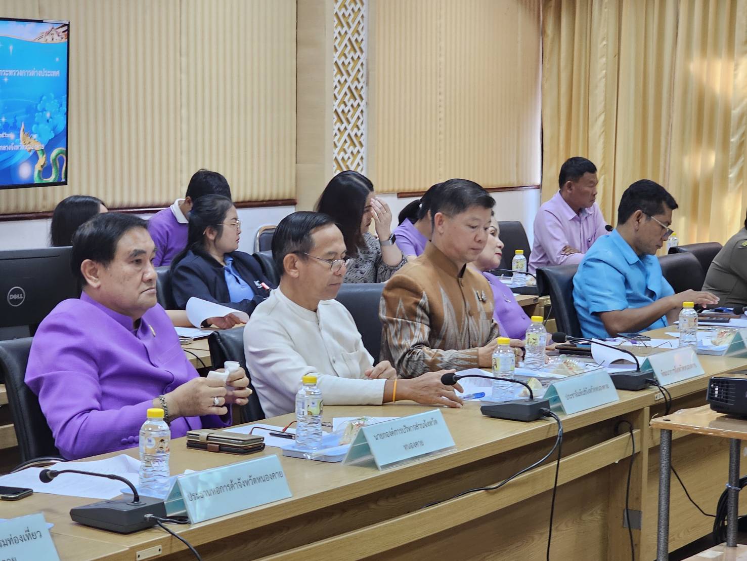 พช.หนองคาย ร่วมการประชุมเตรียมการต้อนรับรัฐมนตรีช่วยว่าการกระทรวงการต่างประเทศ (นายจักรพงษ์ แสงมณี)