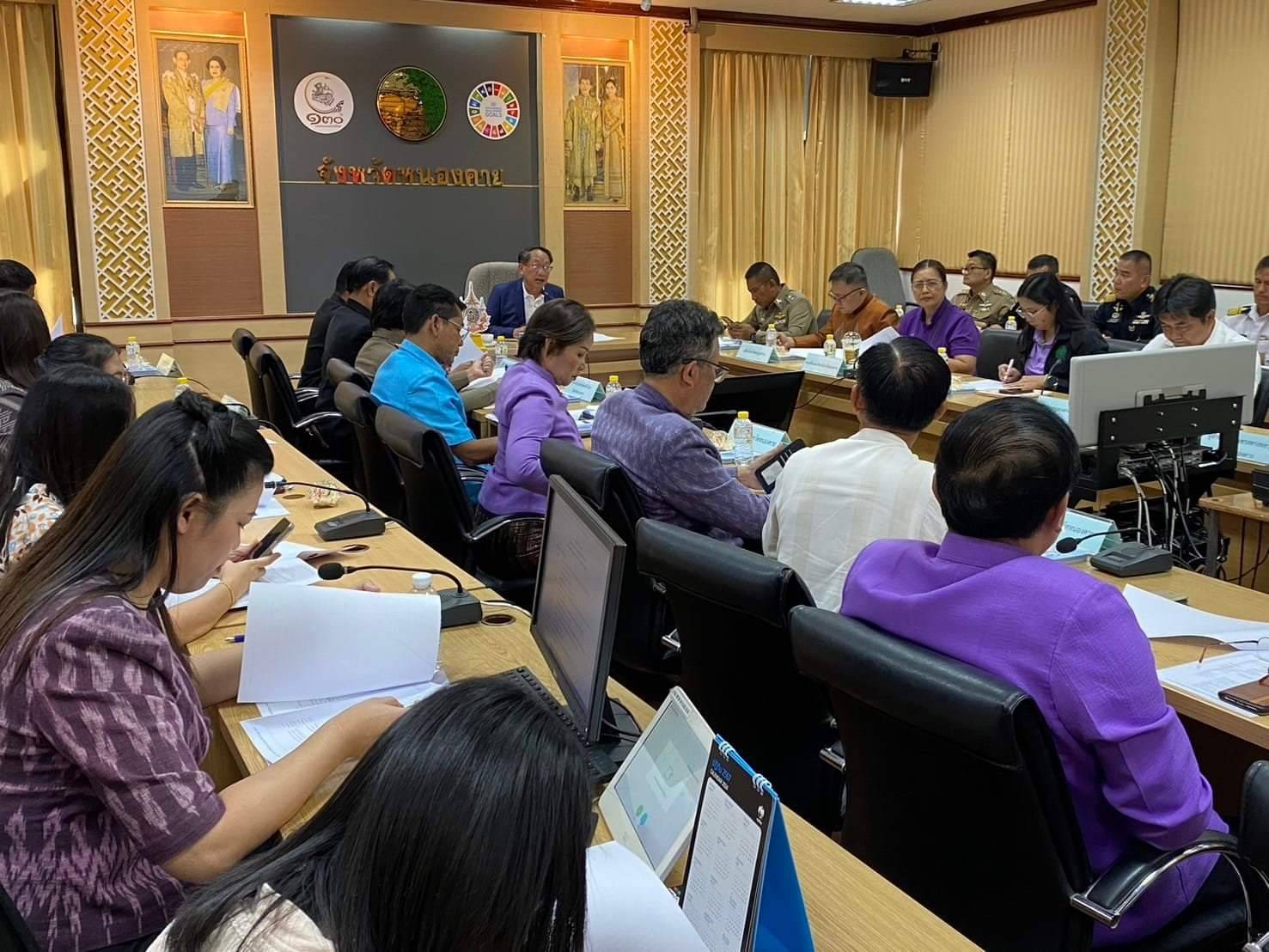 พช.หนองคาย ร่วมการประชุมเตรียมการต้อนรับรัฐมนตรีช่วยว่าการกระทรวงการต่างประเทศ (นายจักรพงษ์ แสงมณี)