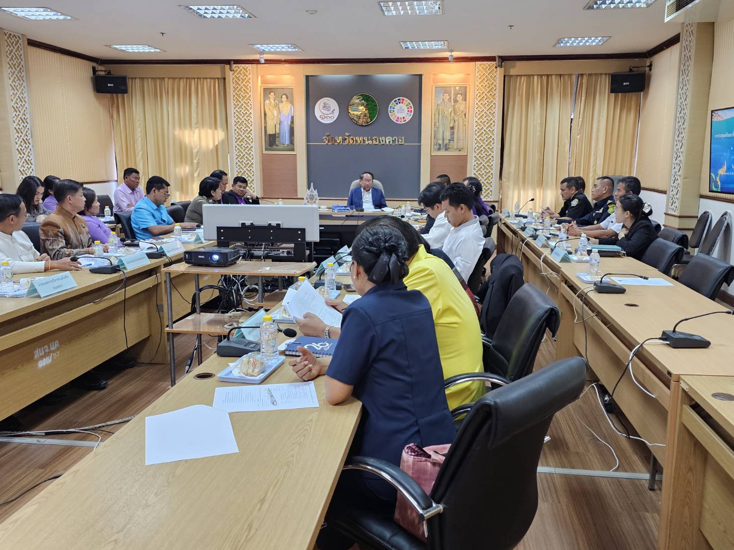 พช.หนองคาย ร่วมการประชุมเตรียมการต้อนรับรัฐมนตรีช่วยว่าการกระทรวงการต่างประเทศ (นายจักรพงษ์ แสงมณี)