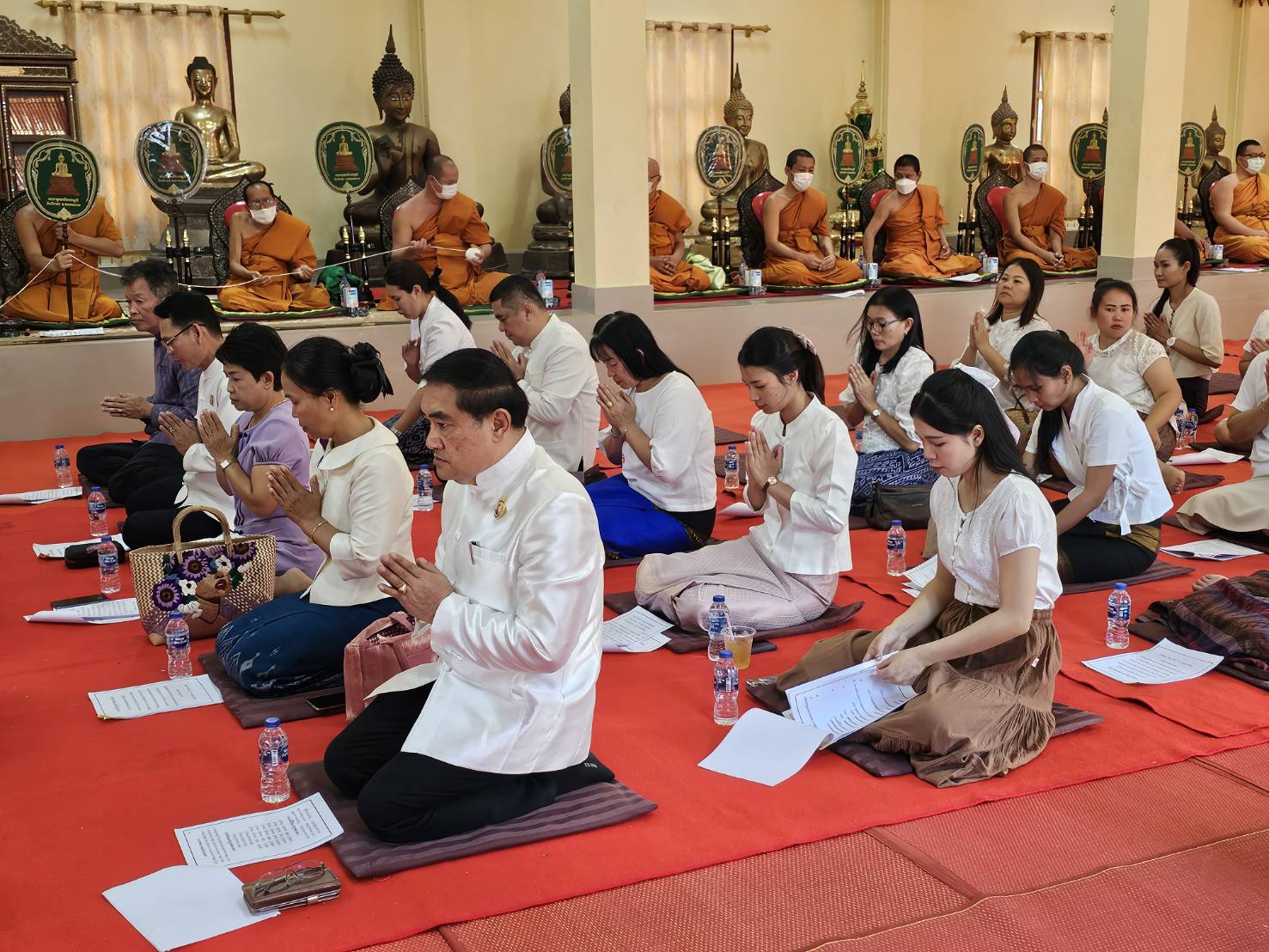จังหวัดหนองคาย จัดพิธีเจริญพระพุทธมนต์เพื่อสวดสาธยายถวายเป็นพระราชกุศล ถวายพระพรชัยมงคลแด่ สมเด็จพระเจ้าลูกเธอ เจ้าฟ้าพัชรกิติยาภา นเรนทิราเทพยวดี กรมหลวงราชสาริณีสิริพัชร มหาวัชรราชธิดา