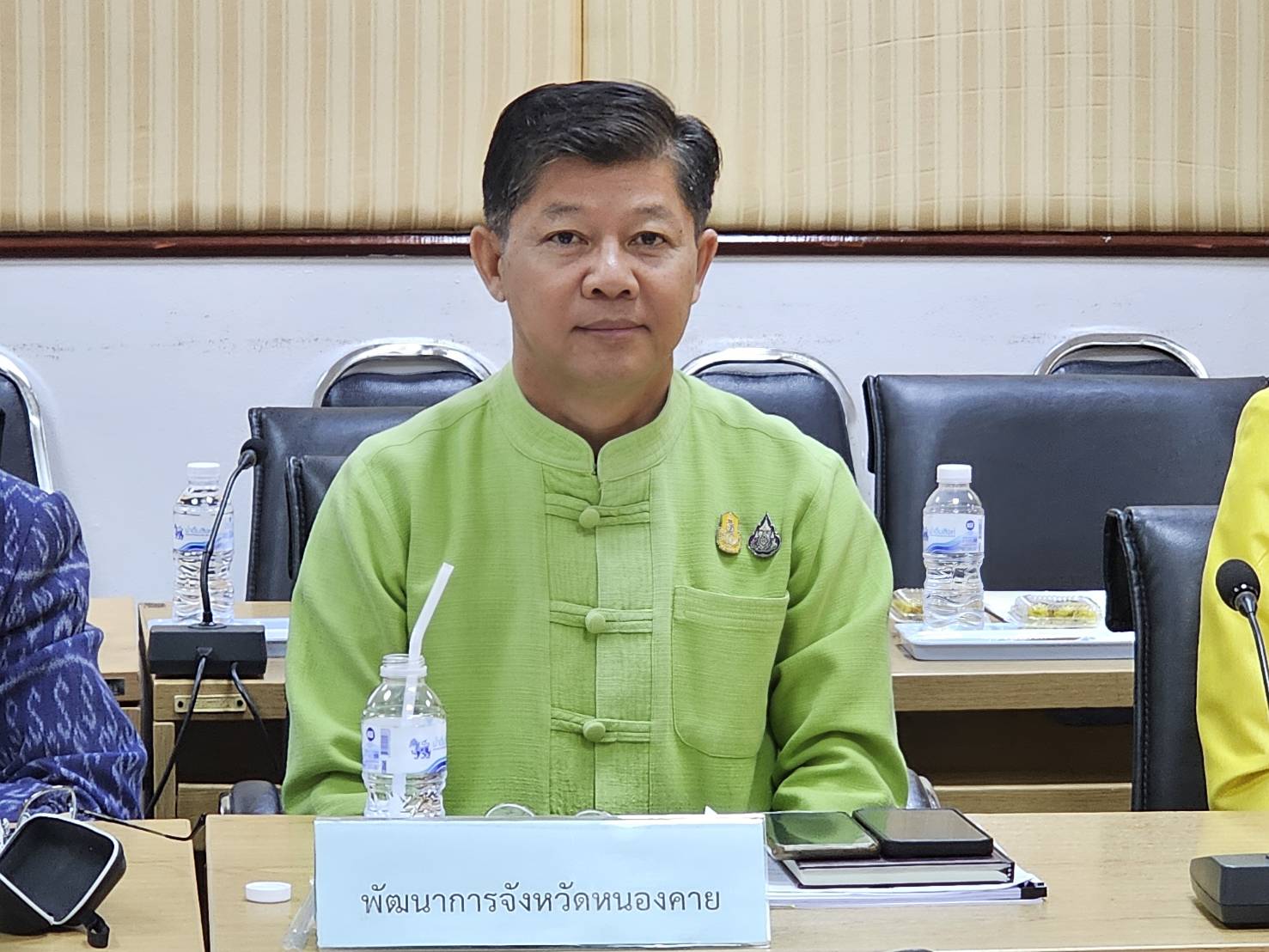 พช.หนองคาย ร่วมการประชุมขับเคลื่อนและติดตามนโยบายของรัฐบาลและภารกิจสำคัญของปลัดกระทรวงมหาดไทย ผ่านระบบวิดีทัศน์ทางไกล (VCS)