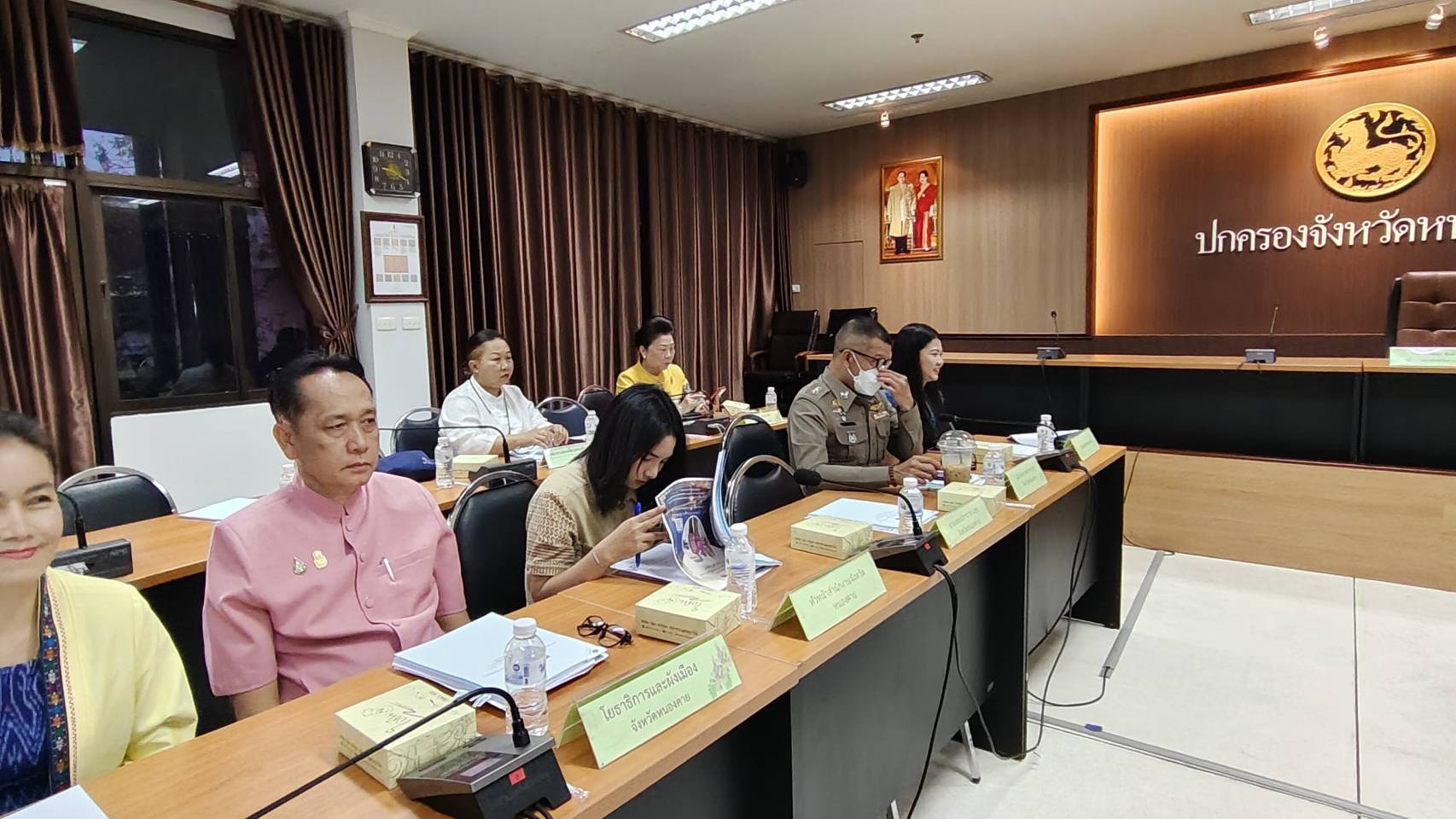 จังหวัดหนองคาย ดำเนินการประชุมคณะกรรมการอำนวยการศูนย์แสดงและจำหน่ายผลิตภัณฑ์ OTOP จังหวัดหนองคาย