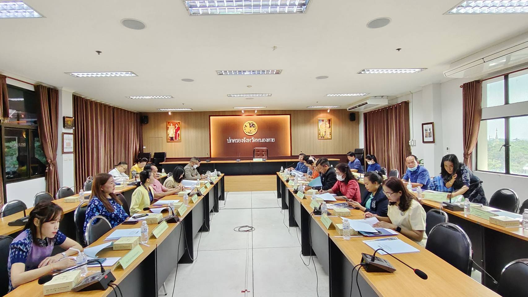 จังหวัดหนองคาย ดำเนินการประชุมคณะกรรมการอำนวยการศูนย์แสดงและจำหน่ายผลิตภัณฑ์ OTOP จังหวัดหนองคาย