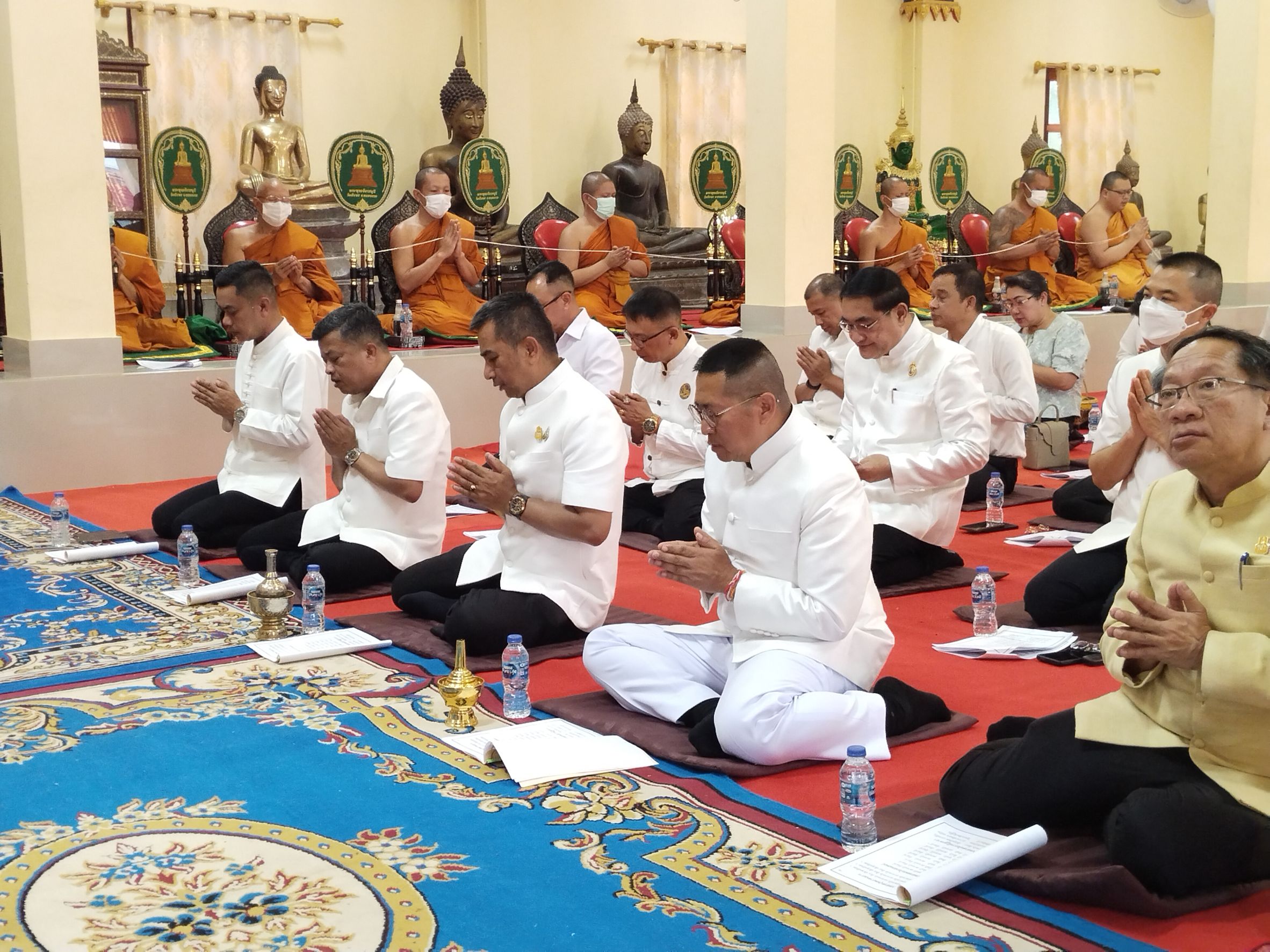 พช.หนองคาย ร่วมพิธีเจริญพระพุทธมนต์เพื่อสวดสาธยายถวายเป็นพระราชกุศล ถวายพระพรชัยมงคลแด่ สมเด็จพระเจ้าลูกเธอ เจ้าฟ้าพัชรกิติยาภา นเรนทิราเทพยวดี กรมหลวงราชสาริณีสิริพัชร มหาวัชรราชธิดา