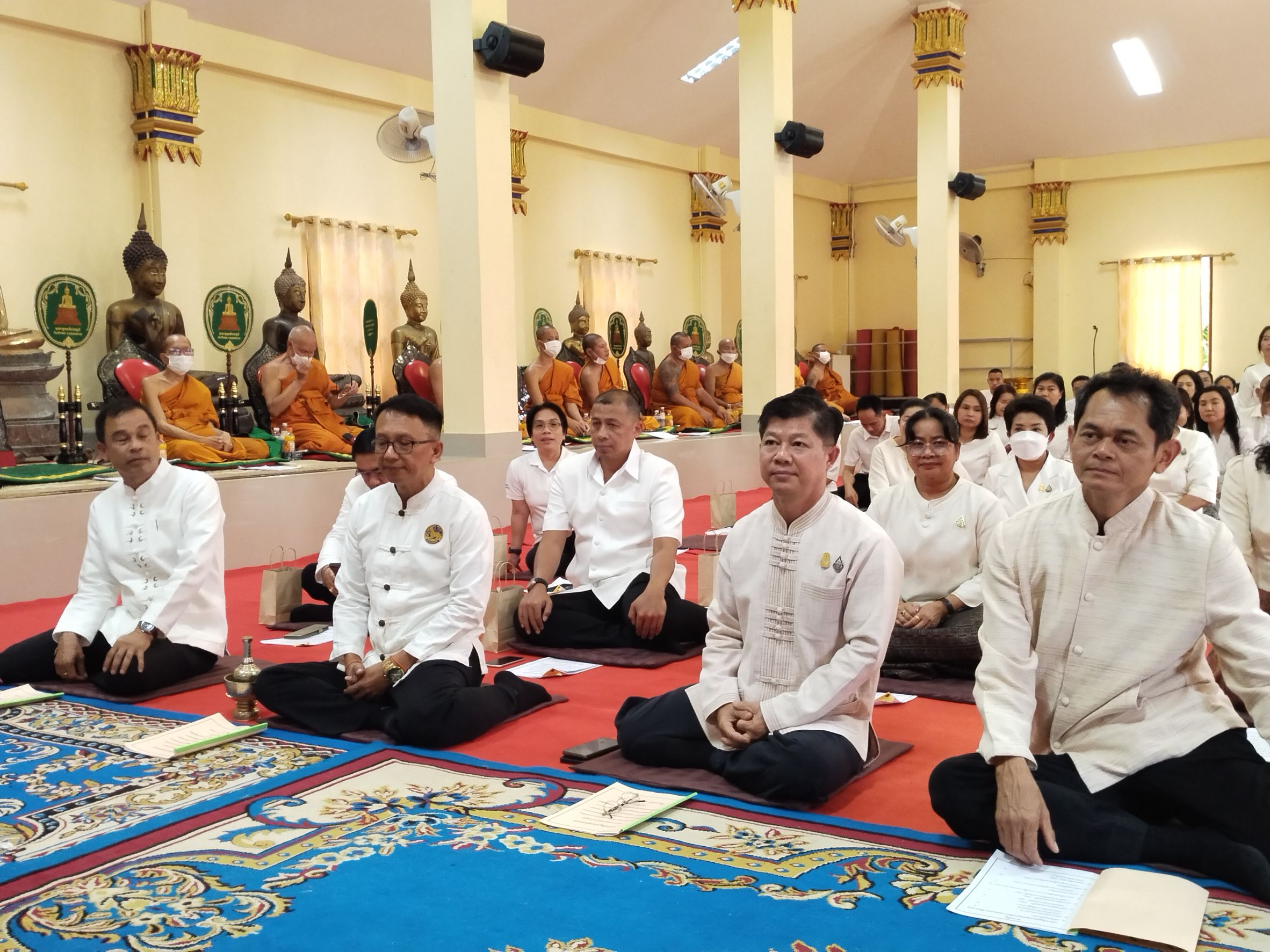 พช.หนองคาย ร่วมพิธีเจริญพระพุทธมนต์เพื่อสวดสาธยายถวายเป็นพระราชกุศล ถวายพระพรชัยมงคลแด่ สมเด็จพระเจ้าลูกเธอ เจ้าฟ้าพัชรกิติยาภา นเรนทิราเทพยวดี กรมหลวงราชสาริณีสิริพัชร มหาวัชรราชธิดา