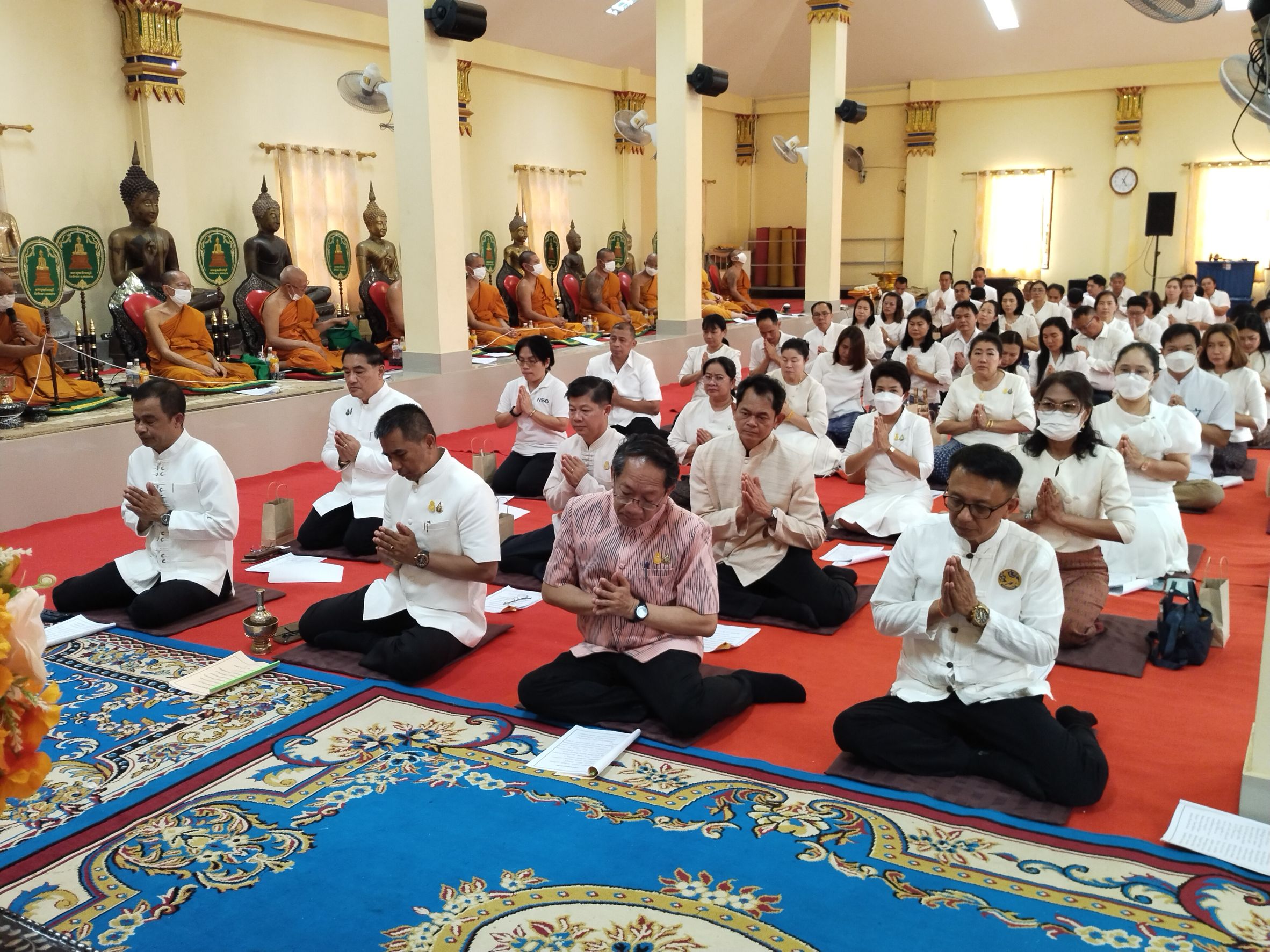 พช.หนองคาย ร่วมพิธีเจริญพระพุทธมนต์เพื่อสวดสาธยายถวายเป็นพระราชกุศล ถวายพระพรชัยมงคลแด่ สมเด็จพระเจ้าลูกเธอ เจ้าฟ้าพัชรกิติยาภา นเรนทิราเทพยวดี กรมหลวงราชสาริณีสิริพัชร มหาวัชรราชธิดา