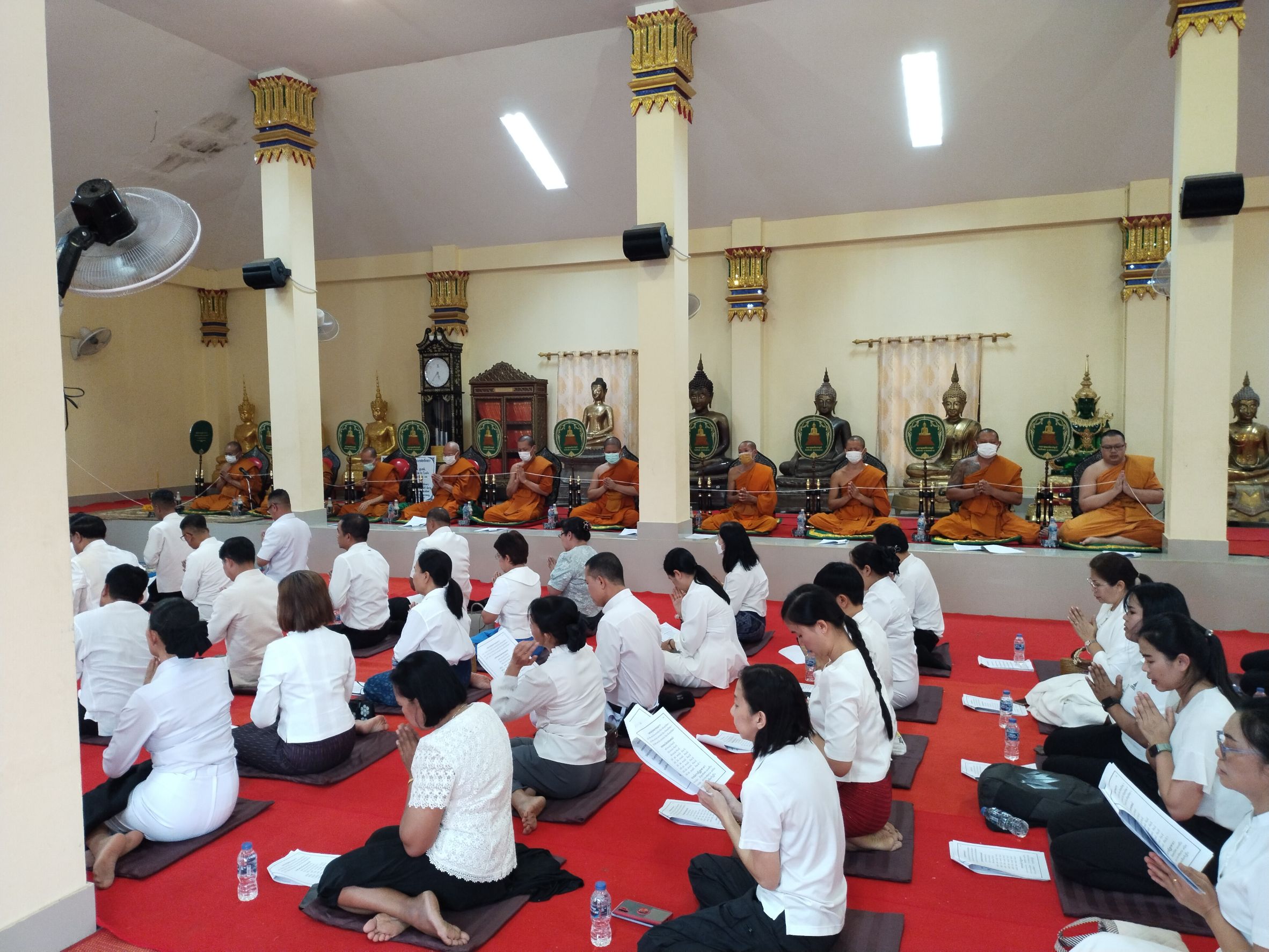 พช.หนองคาย ร่วมพิธีเจริญพระพุทธมนต์เพื่อสวดสาธยายถวายเป็นพระราชกุศล ถวายพระพรชัยมงคลแด่ สมเด็จพระเจ้าลูกเธอ เจ้าฟ้าพัชรกิติยาภา นเรนทิราเทพยวดี กรมหลวงราชสาริณีสิริพัชร มหาวัชรราชธิดา