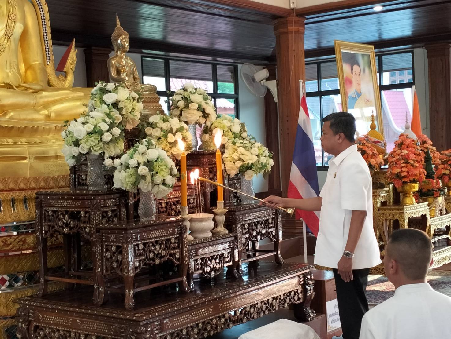พช.หนองคาย ร่วมพิธีเจริญพระพุทธมนต์เพื่อสวดสาธยายถวายเป็นพระราชกุศล ถวายพระพรชัยมงคลแด่ สมเด็จพระเจ้าลูกเธอ เจ้าฟ้าพัชรกิติยาภา นเรนทิราเทพยวดี กรมหลวงราชสาริณีสิริพัชร มหาวัชรราชธิดา