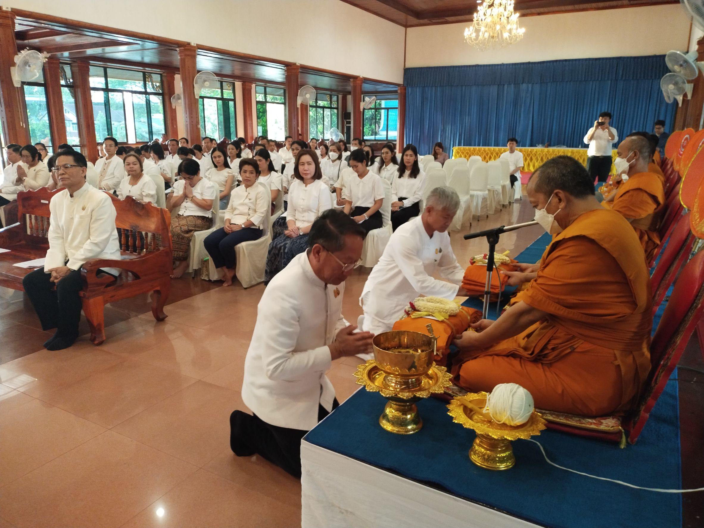 พช.หนองคาย ร่วมพิธีเจริญพระพุทธมนต์เพื่อสวดสาธยายถวายเป็นพระราชกุศล ถวายพระพรชัยมงคลแด่ สมเด็จพระเจ้าลูกเธอ เจ้าฟ้าพัชรกิติยาภา นเรนทิราเทพยวดี กรมหลวงราชสาริณีสิริพัชร มหาวัชรราชธิดา