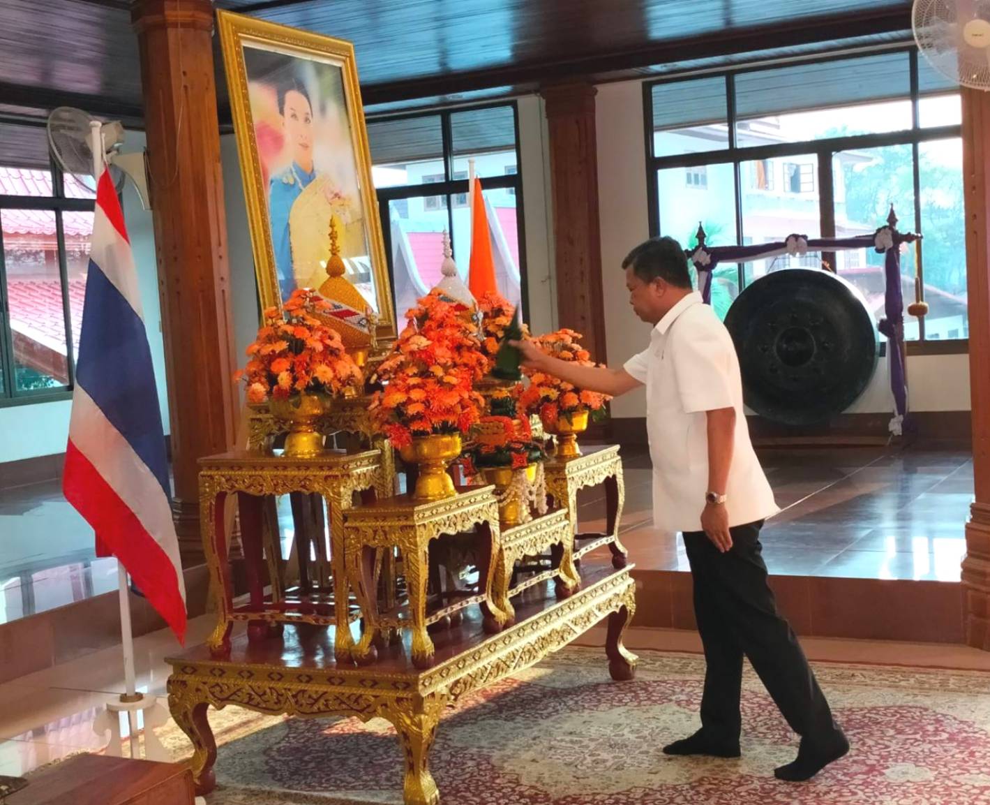 พช.หนองคาย ร่วมพิธีเจริญพระพุทธมนต์เพื่อสวดสาธยายถวายเป็นพระราชกุศล ถวายพระพรชัยมงคลแด่ สมเด็จพระเจ้าลูกเธอ เจ้าฟ้าพัชรกิติยาภา นเรนทิราเทพยวดี กรมหลวงราชสาริณีสิริพัชร มหาวัชรราชธิดา