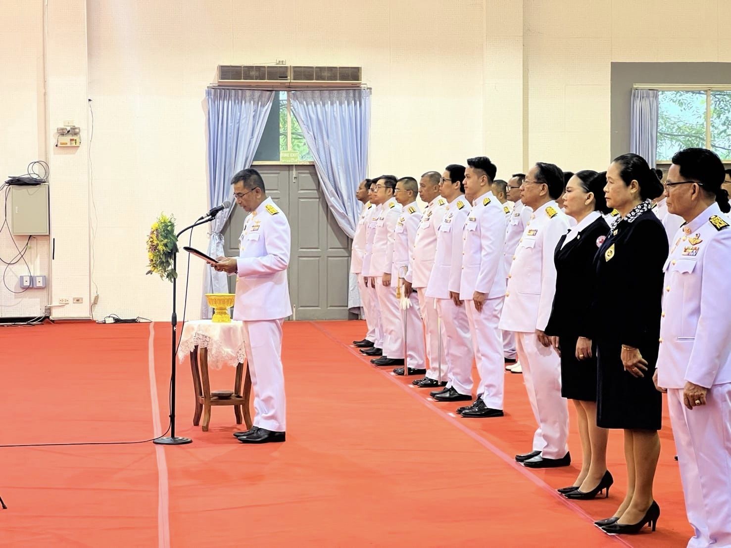 พช.หนองคาย ร่วมพิธีวางพานพุ่มดอกไม้สด เนื่องในงาน “วันมาตรฐานฝีมือแรงงานแห่งชาติ” ประจำปีพุทธศักราช 2567