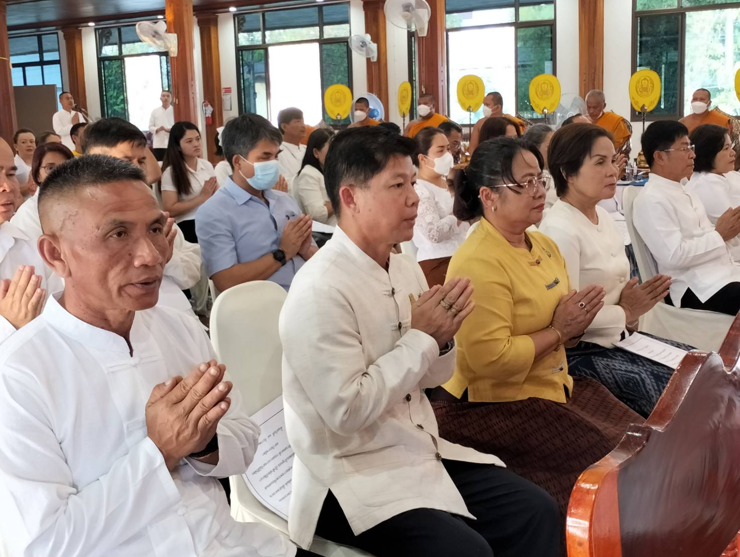 พช.หนองคาย ร่วมพิธีเจริญพระพุทธมนต์เพื่อสวดสาธยายถวายเป็นพระราชกุศล ถวายพระพรชัยมงคลแด่ สมเด็จพระเจ้าลูกเธอ เจ้าฟ้าพัชรกิติยาภา นเรนทิราเทพยวดี กรมหลวงราชสาริณีสิริพัชร มหาวัชรราชธิดา