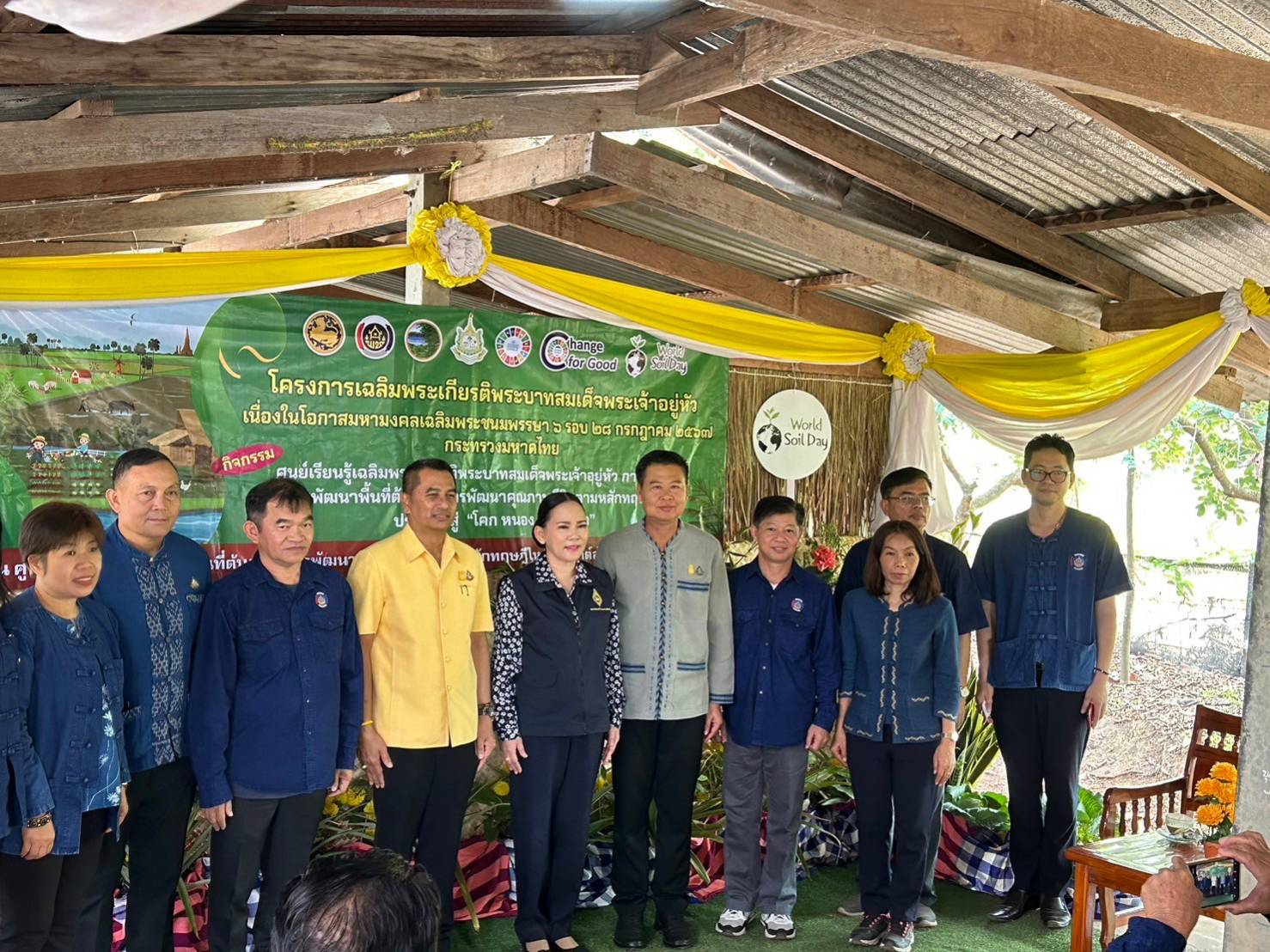 จังหวัดหนองคาย ขับเคลื่อนเศรษฐกิจพอเพียงดำเนินโครงการศูนย์เรียนรู้เฉลิมพระเกียรติพระบาทสมเด็จพระเจ้าอยู่หัว เนื่องในโอกาสมหามงคลเฉลิมพระชนมพรรษา 6 รอบ 28 กรกฎาคม 2567 ณ ศูนย์เรียนรู้ต้นแบบฯ “โคก หนอง นา โมเดล” อำเภอเฝ้าไร่